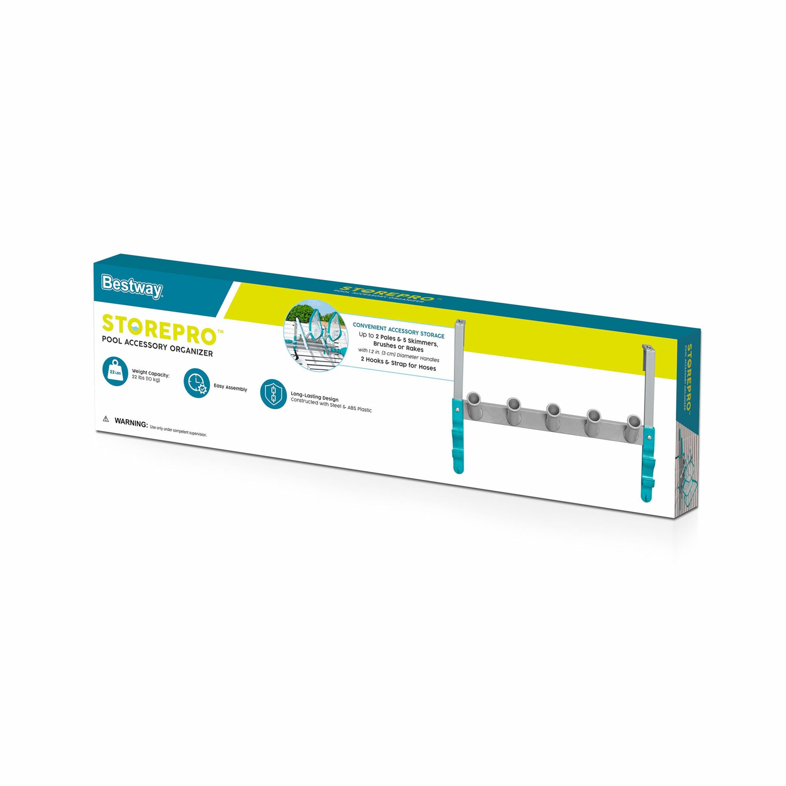 Bestway Bestway Flowclear StorePro Swimming Pool Wall Accessory and Equipment Organizer