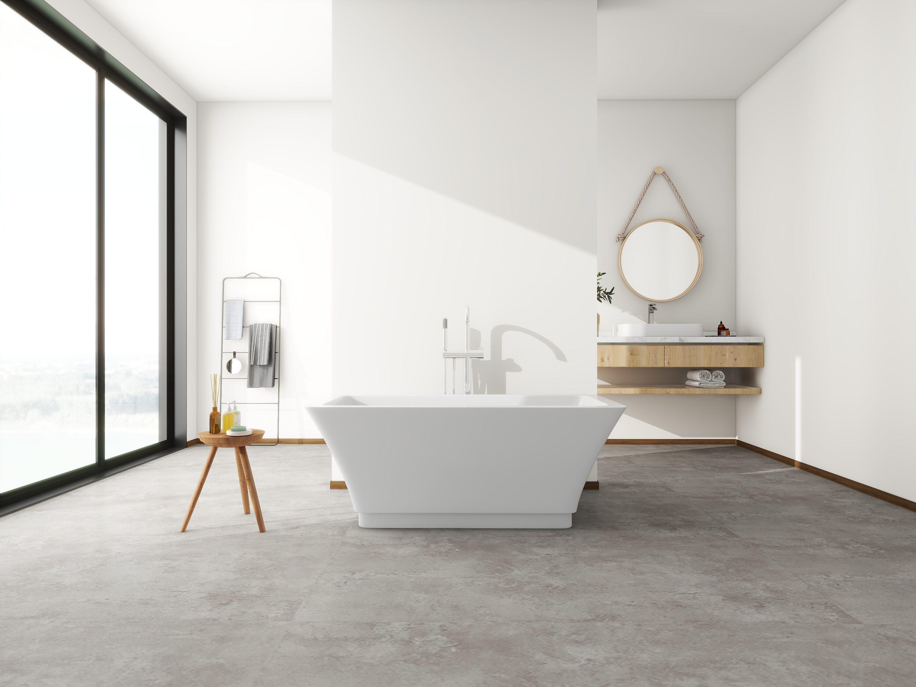 Orion 59'' x 30'' Freestanding Soaking Acrylic Bathtub