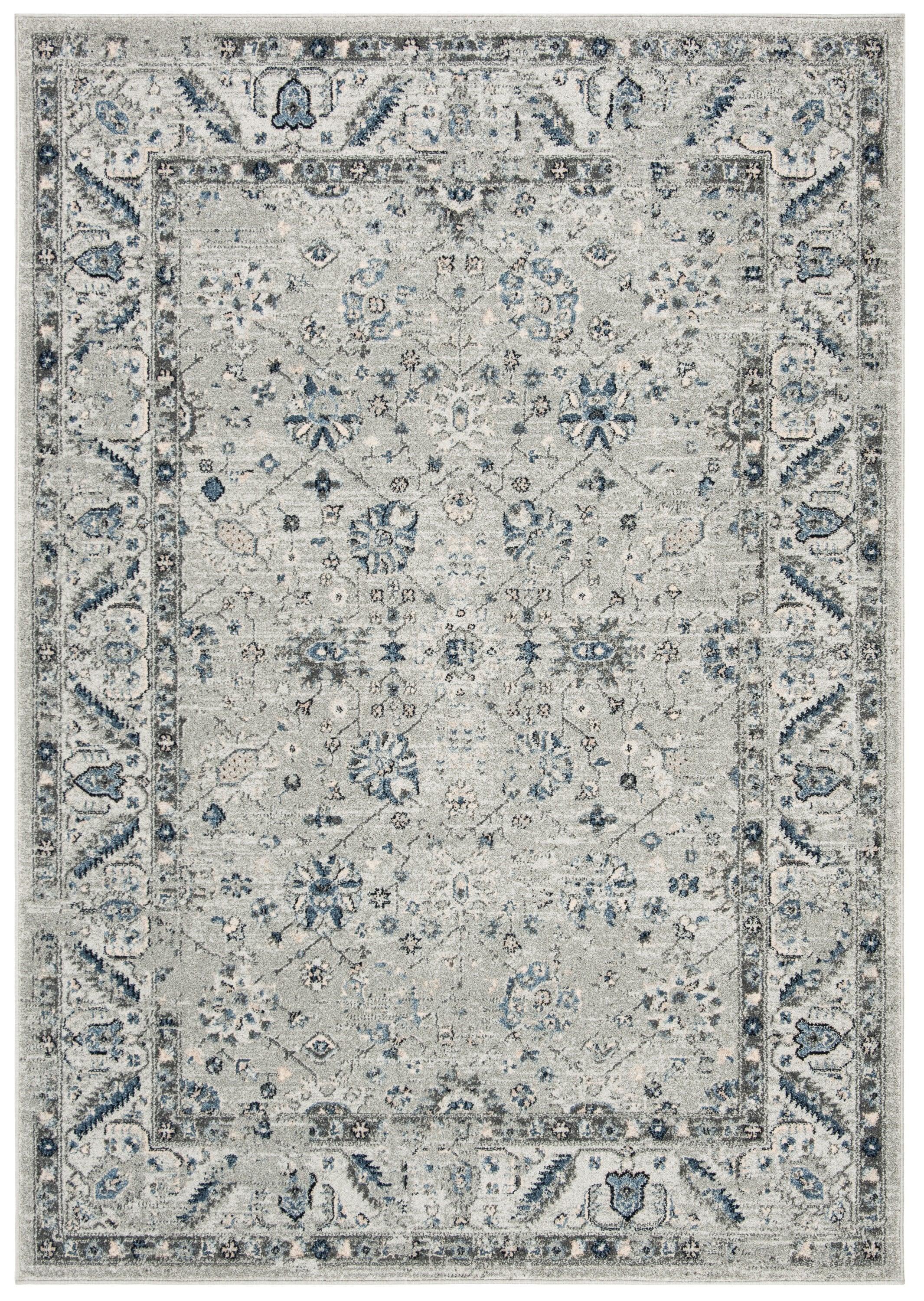 Charleston CHL413 Loomed Indoor Area Rug - Grey/Dark Grey - 4'x6' - Safavieh