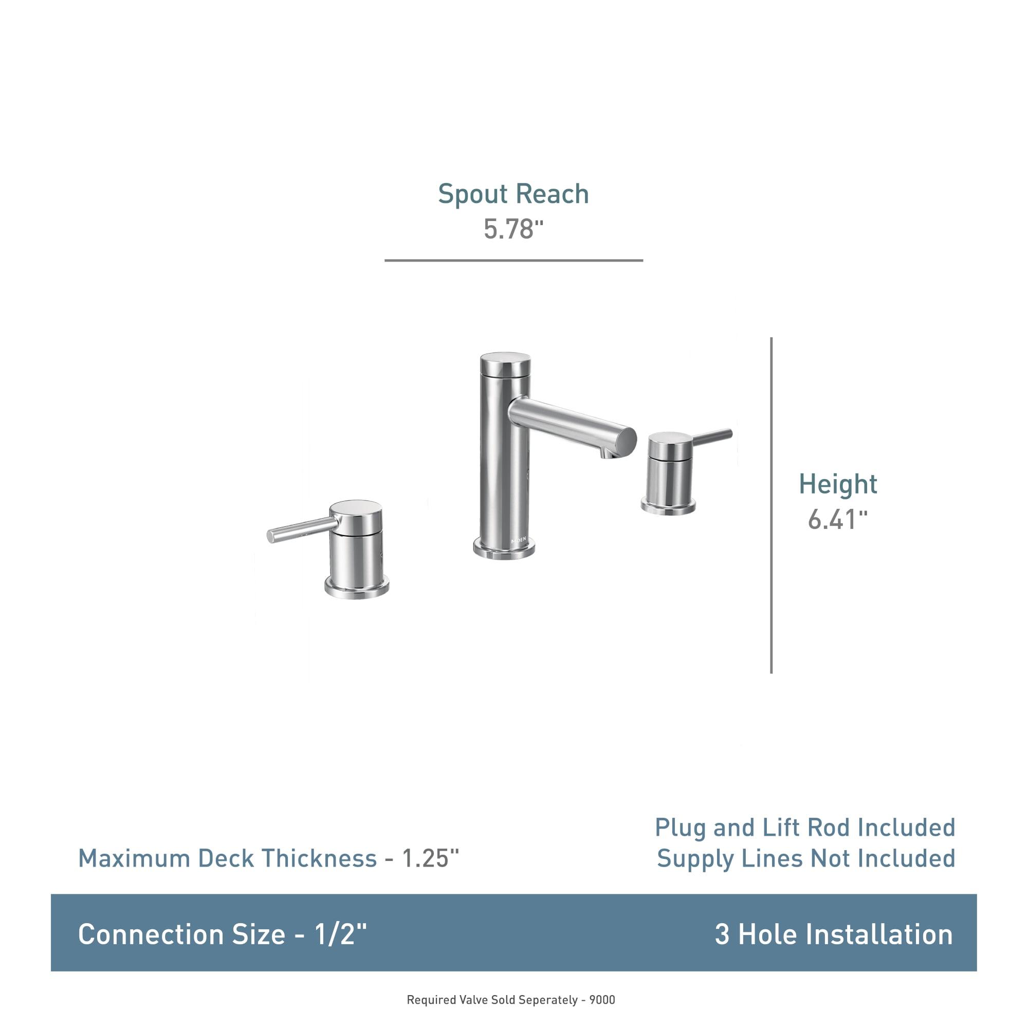 Moen Align Two-Handle Widespread Bathroom Faucet Trim Kit, Valve Required