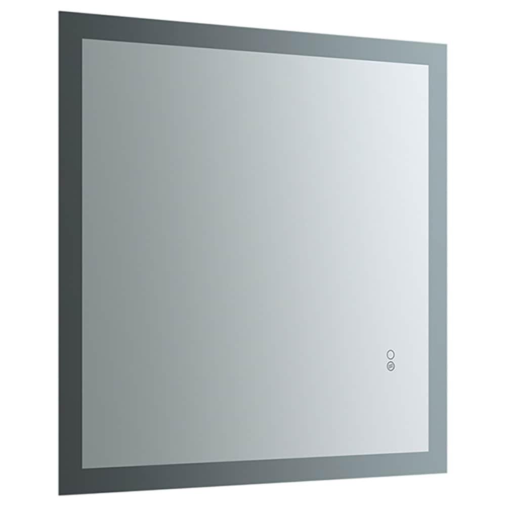 Fresca Angelo 30" Wide x 30" Tall Bathroom Mirror with Halo Style LED Lighting and Defogger