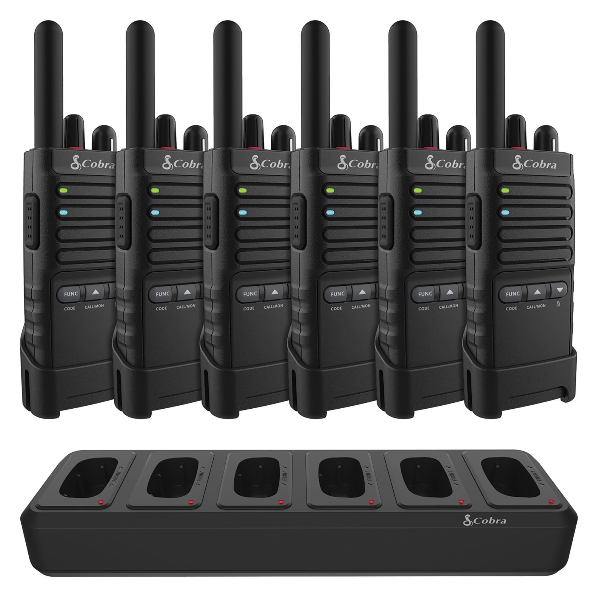 Cobra PX650 Pro Business 42-Mile-Range 2-Way Radios (6 Pack) in Black