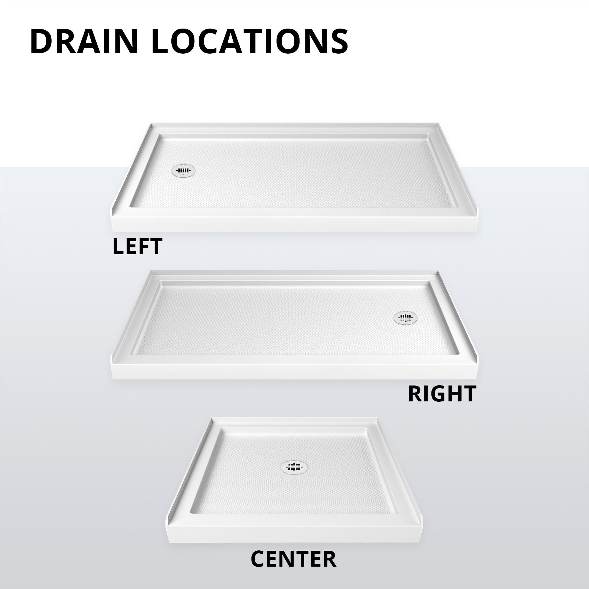 Biscuit Rectangular Acrylic Single Threshold Shower Base