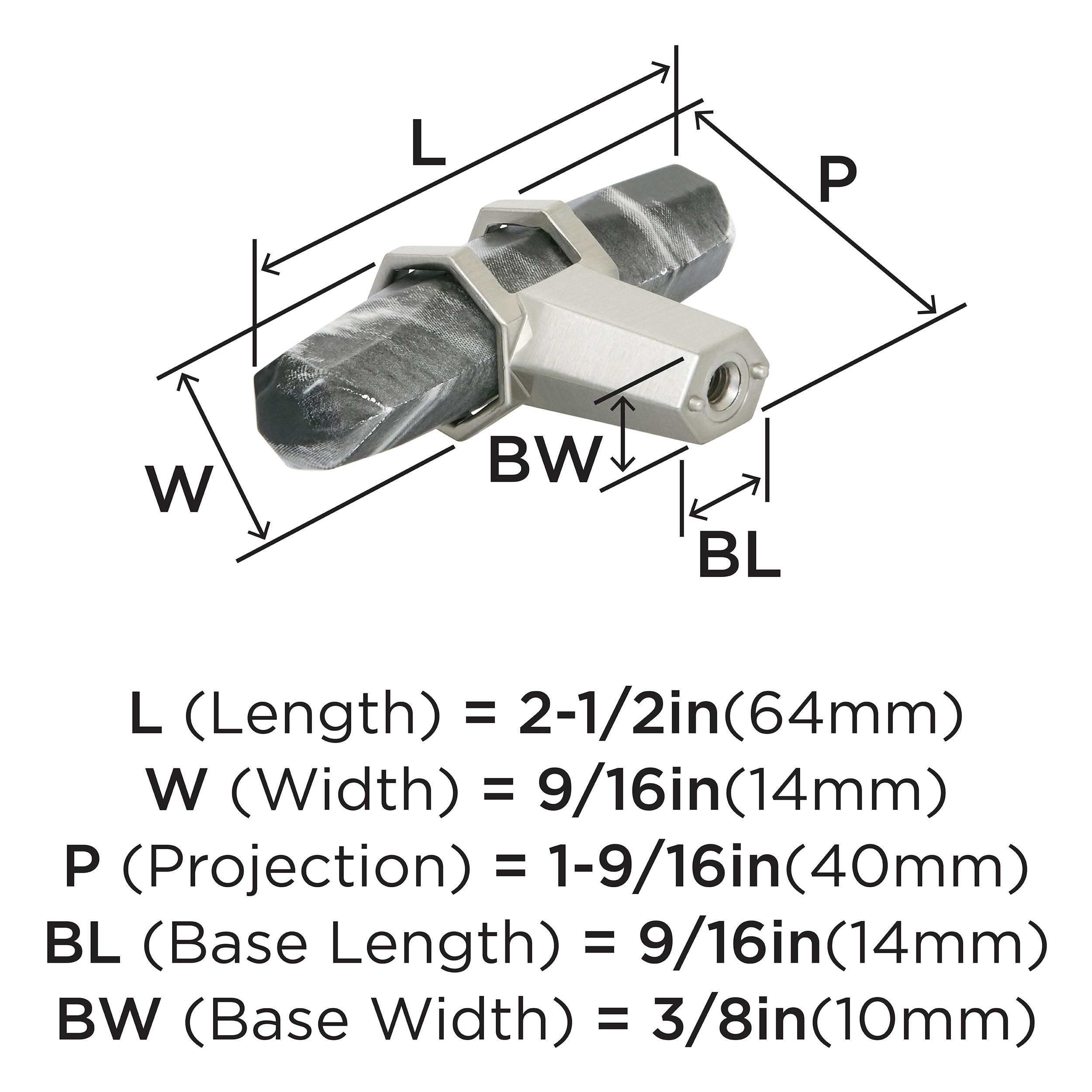 Carrione 1 9/16" Length Bar Knob