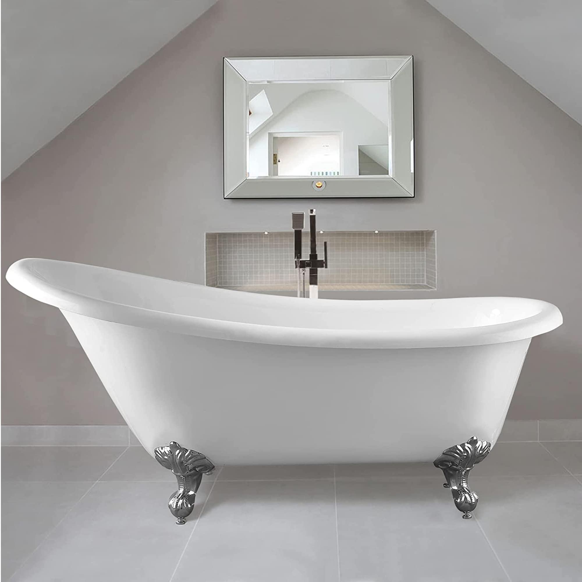 67" x 30" Clawfoot Soaking Bathtub