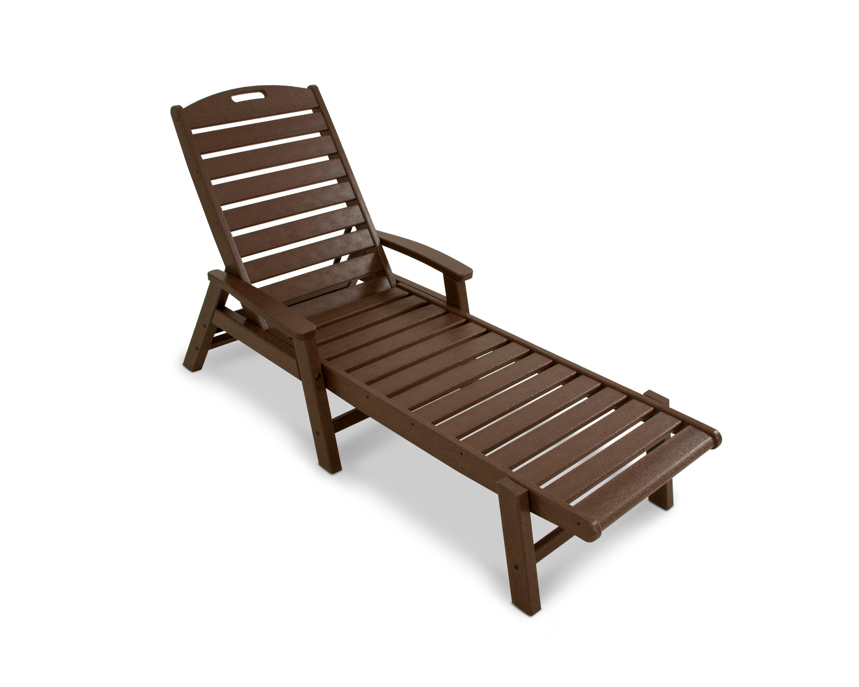 Yacht Club Chaise with Arms - Stackable