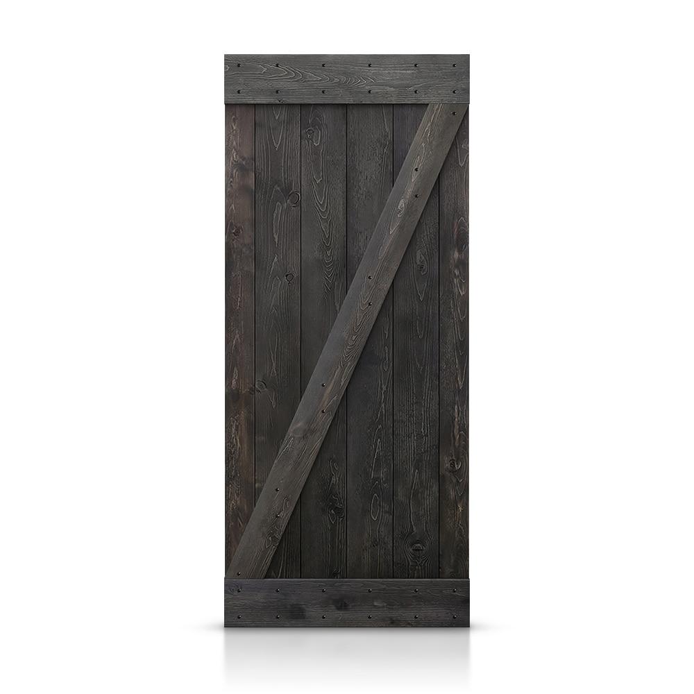 Calhome 84'' Solid Wood Paneled Painted Barn Door