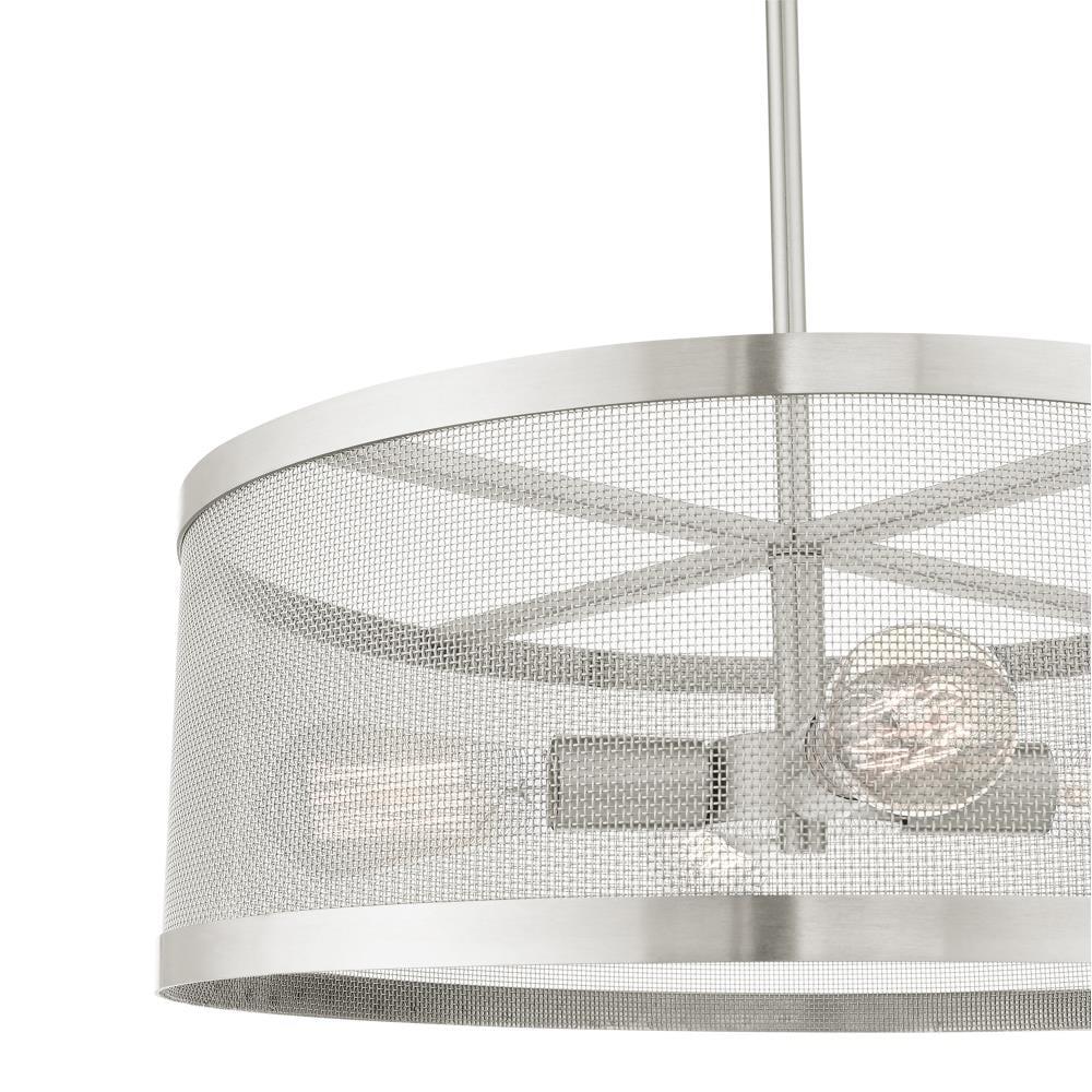 Livex Lighting Industro 4 - Light Chandelier in  Brushed Nickel