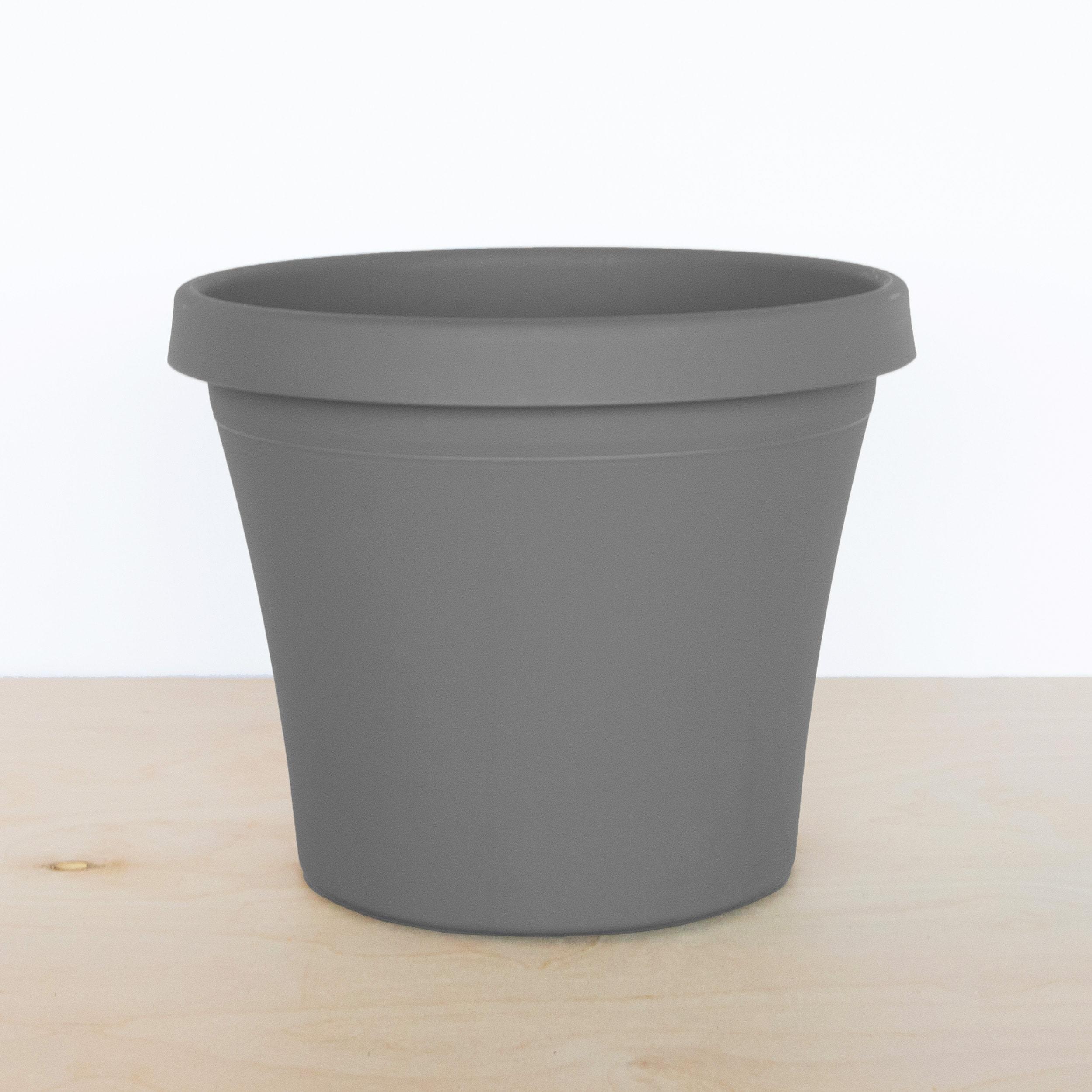 Bloem 17.25" Wide Terra Pot Planter Charcoal: Durable, Lightweight, Indoor/Outdoor, Weather-Resistant