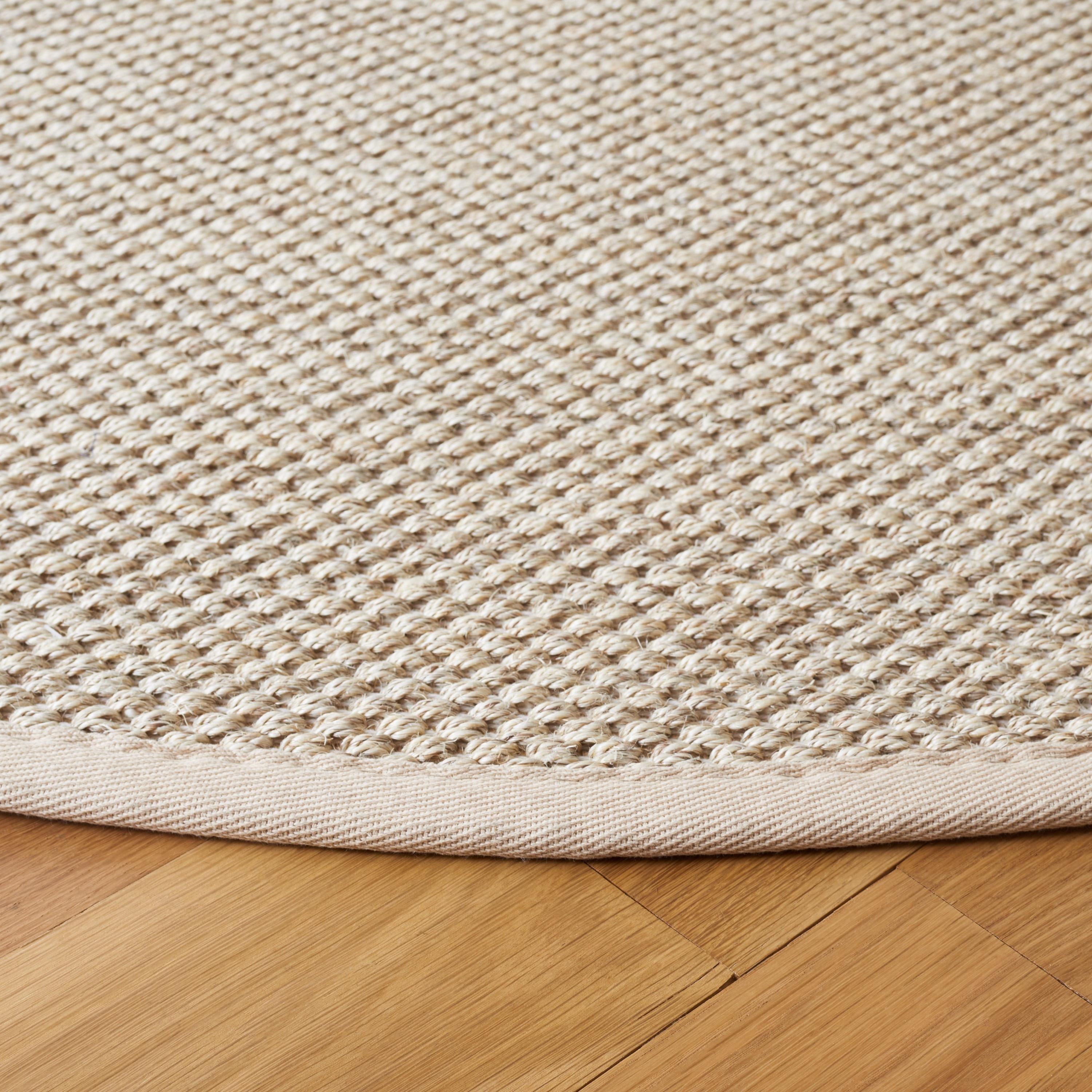Natural Fiber NF143 Power Loomed Indoor Area Rug - Marble/Beige - 6' Round - Safavieh