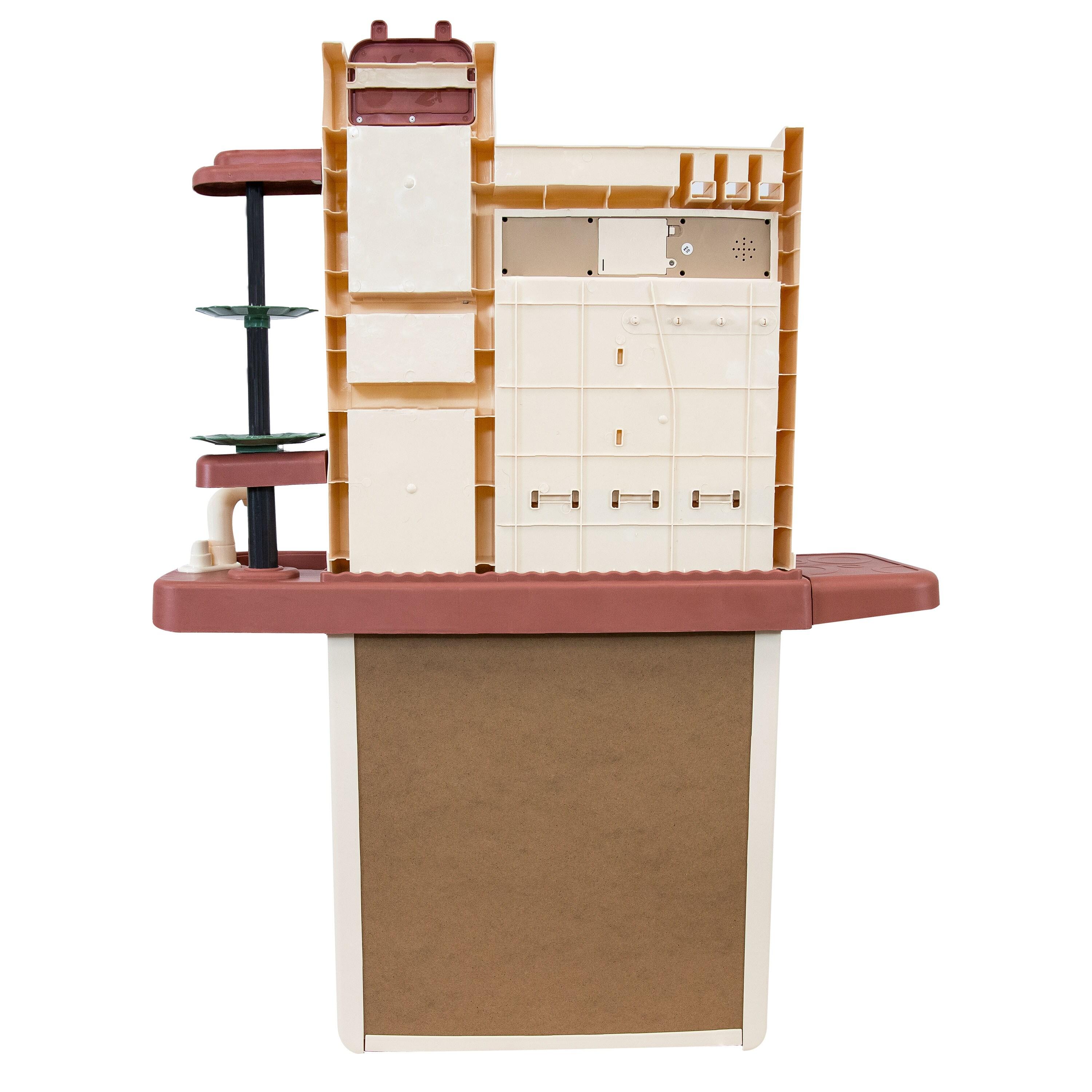 SunnyDaze Decor Mini Meals Kitchen Playset with Light, Sounds and Cooking Effects