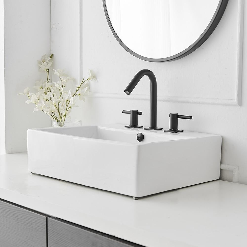 Widespread 2-handle Bathroom Faucet with Drain Assembly