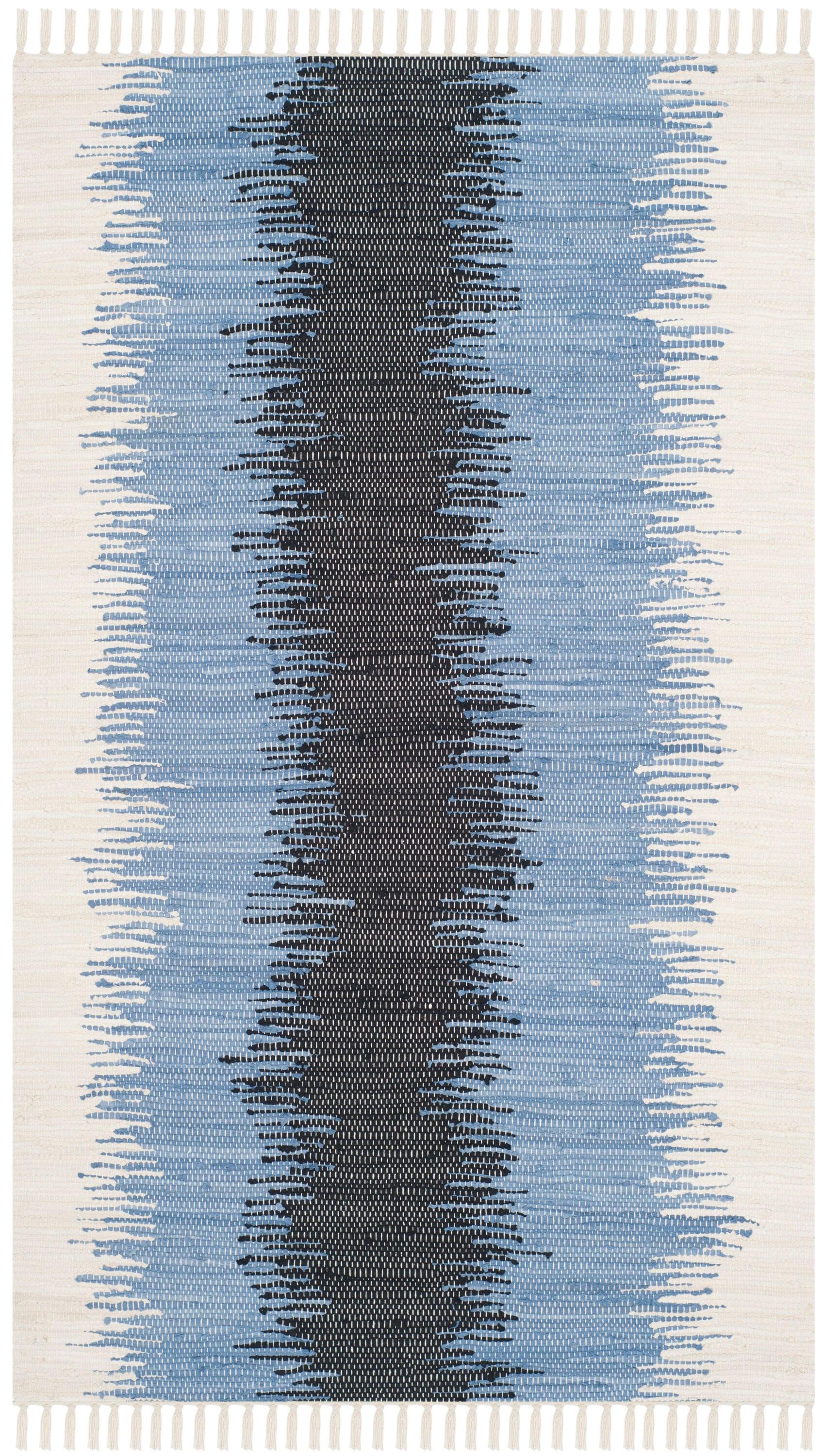 Montauk MTK710 Hand Woven Area Rug - Grey/Black - 3'x5' - Safavieh.