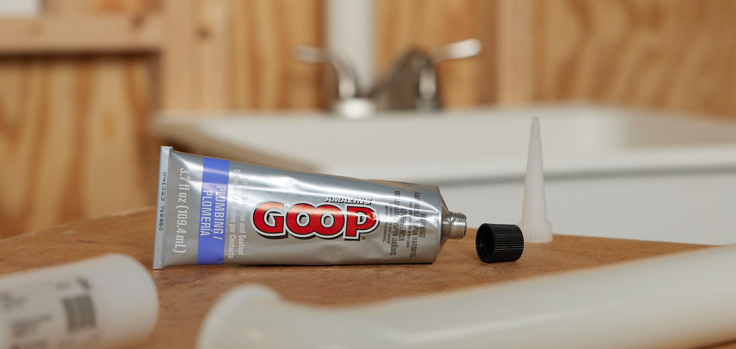 Amazing Goop Clear PVC Plumbing Adhesive and Sealant Tube, 3.7 oz