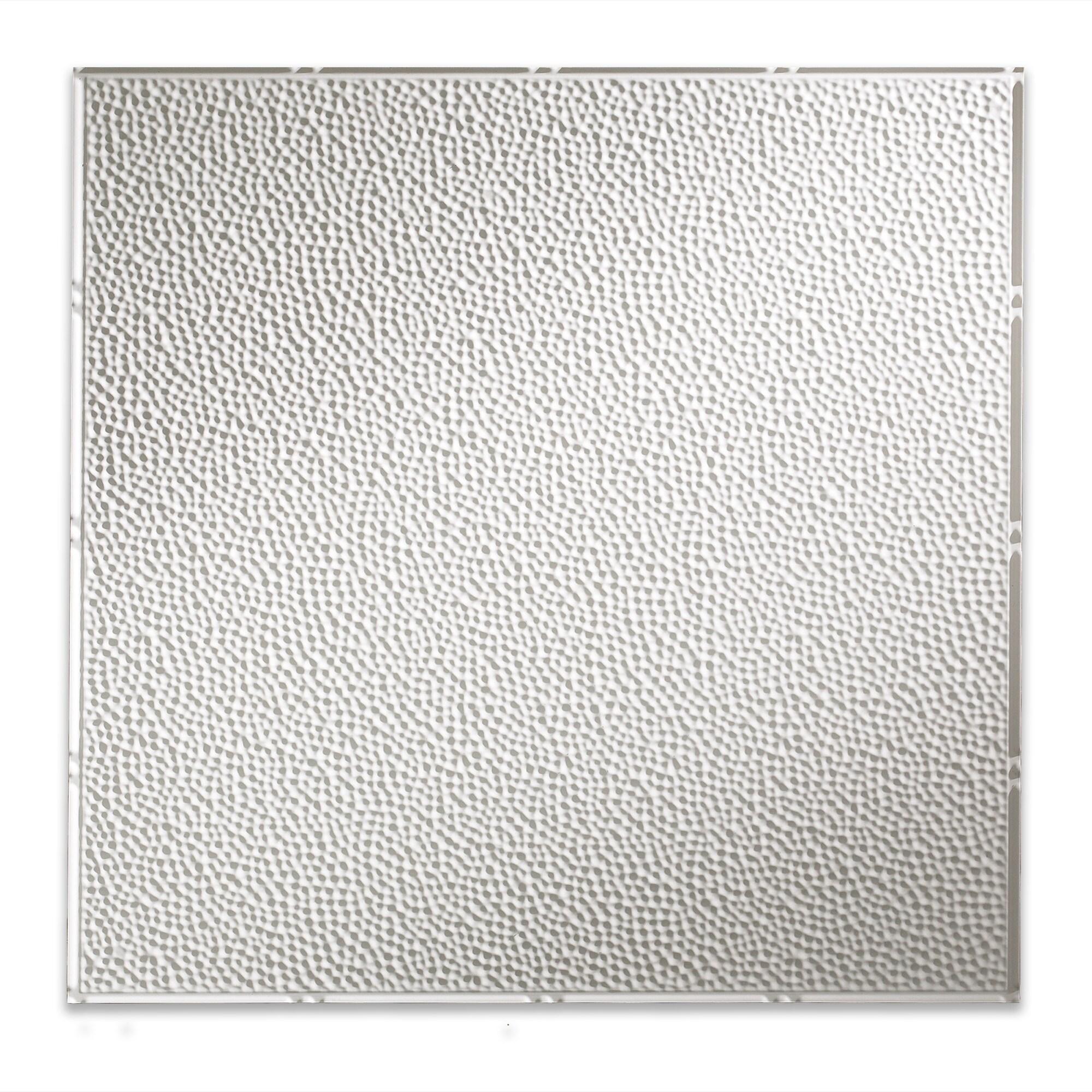 FASÄDE Border Fill  Decorative Vinyl 2ft x 2ft Lay in Ceiling Panel in Gloss White (5 Pack)