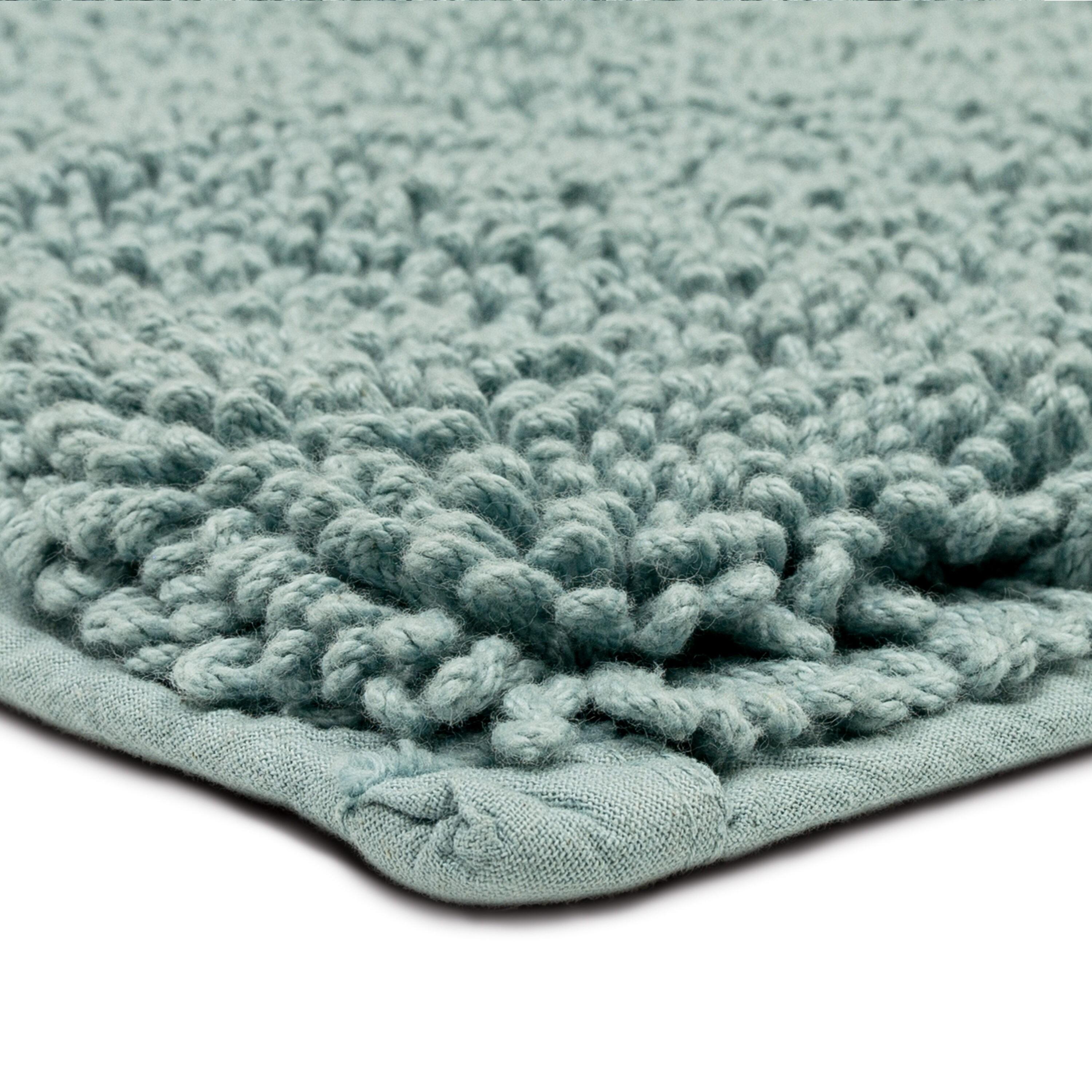 Classic Cotton Glacier Blue 2'3" x 3'9" Bath Mat