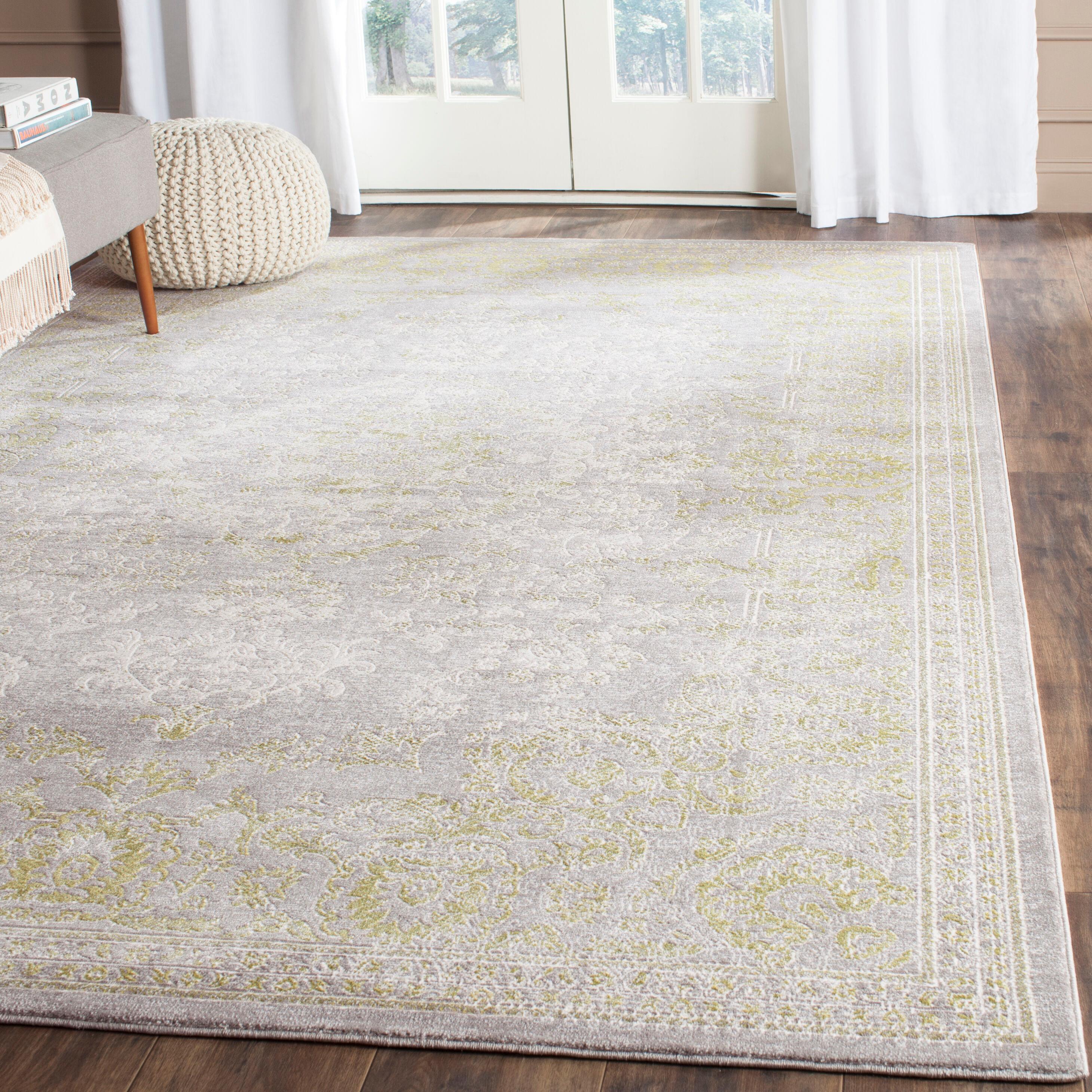 Passion PAS402 Power Loomed Area Rug - Grey/Green - 8'9"x11'9" - Safavieh.