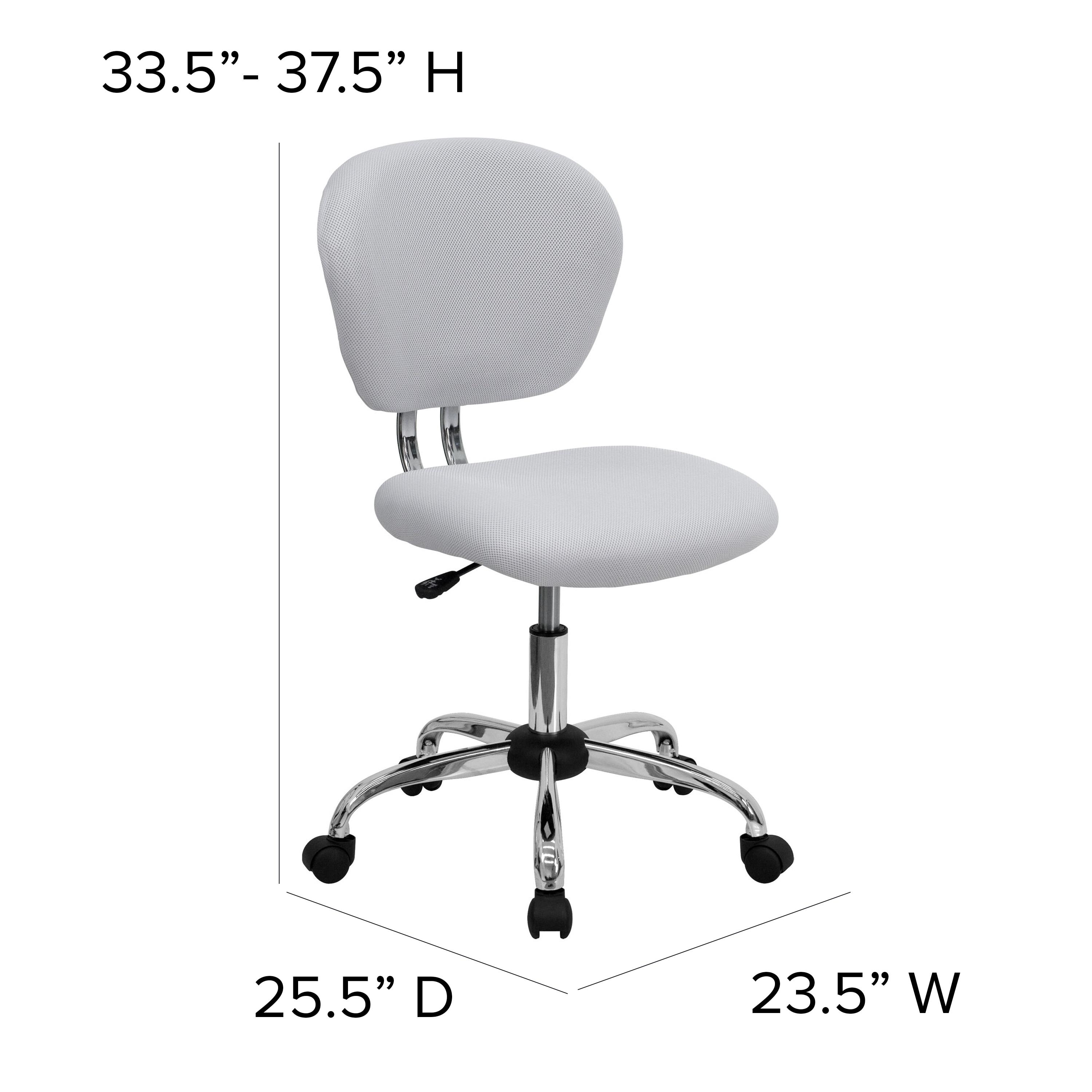 Flash Furniture Beverly Mid-Back Swivel Mesh Office Chair with Padded Seat by Flash Furniture | Wayfair