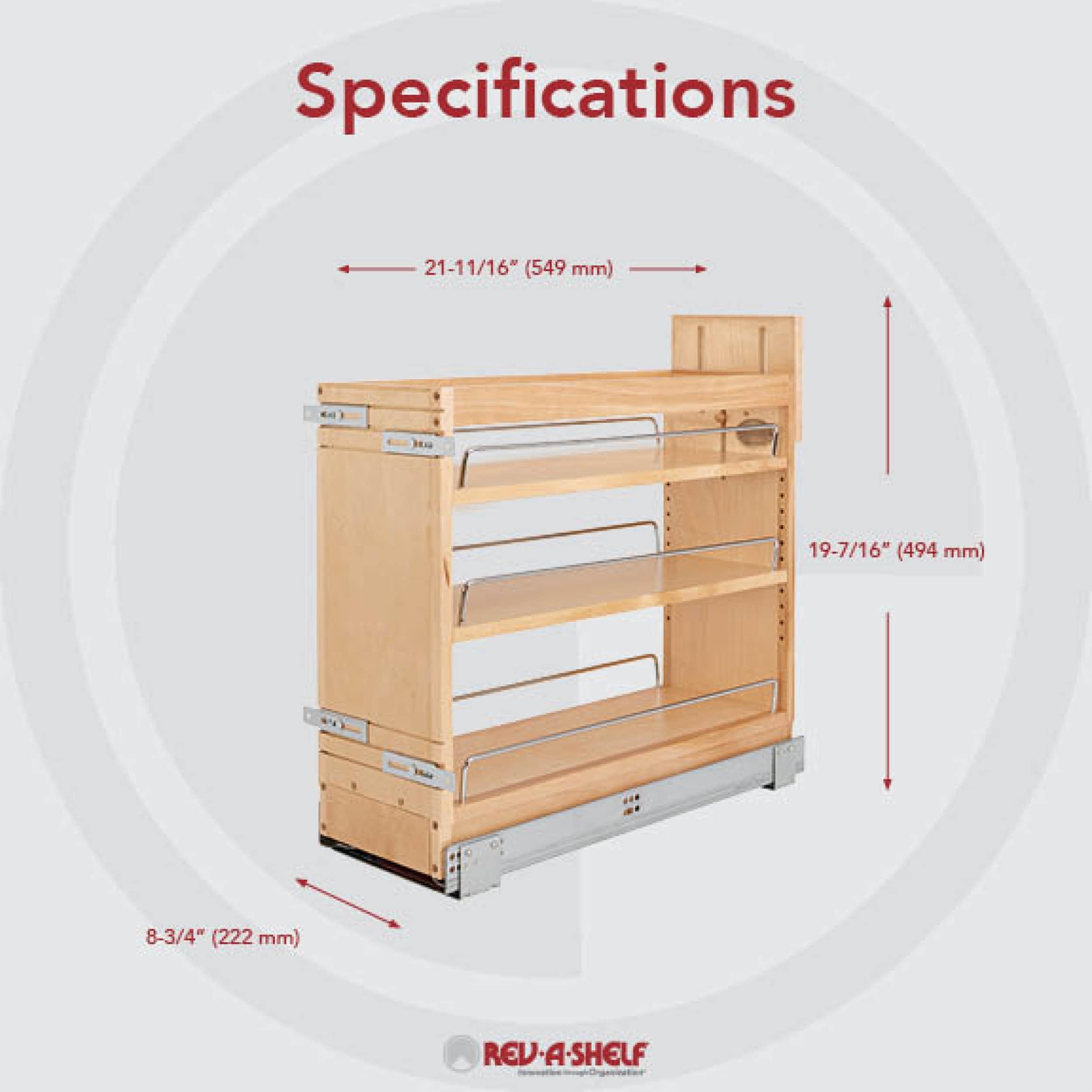 Rev-A-Shelf Rev-A-Shelf Door/ Drawer Base Cabinet Organizer Soft-Close