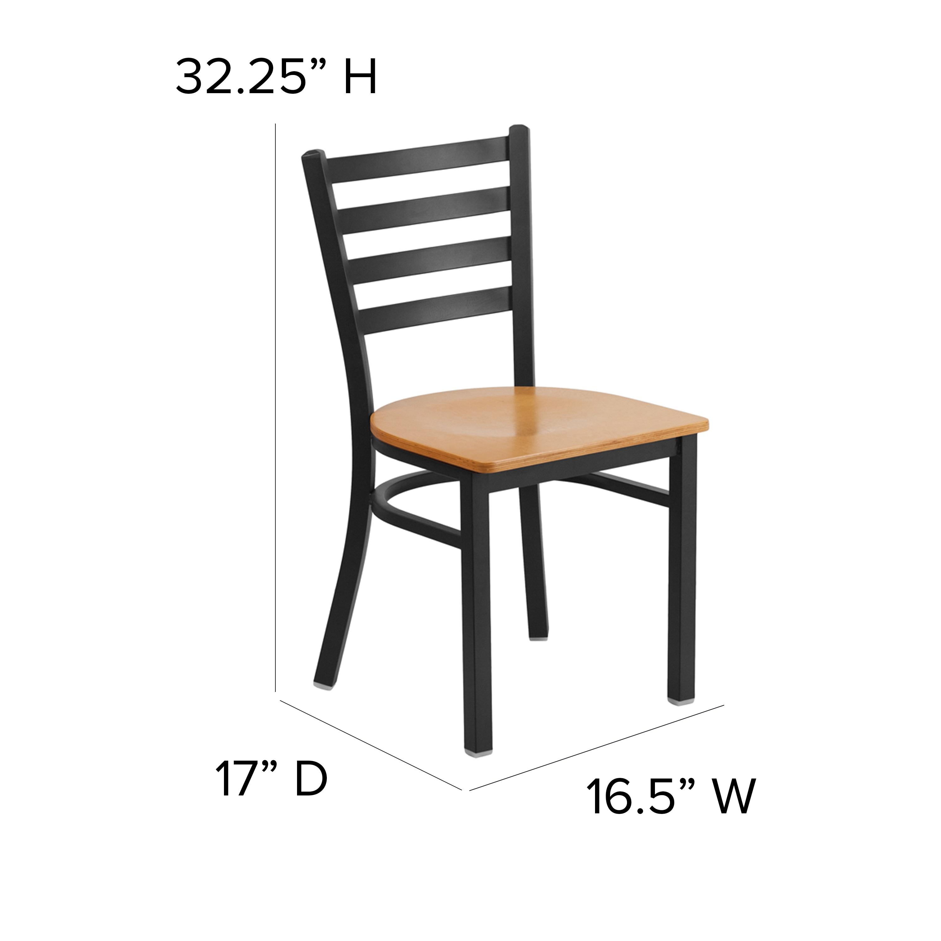 Kendall Ladder Back Metal Restaurant Chair