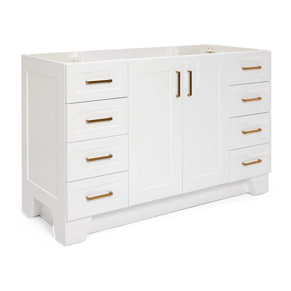 Ariel Q054s-Bc Taylor 54" Free Standing Hardwood Single Vanity Cabinet Only - White