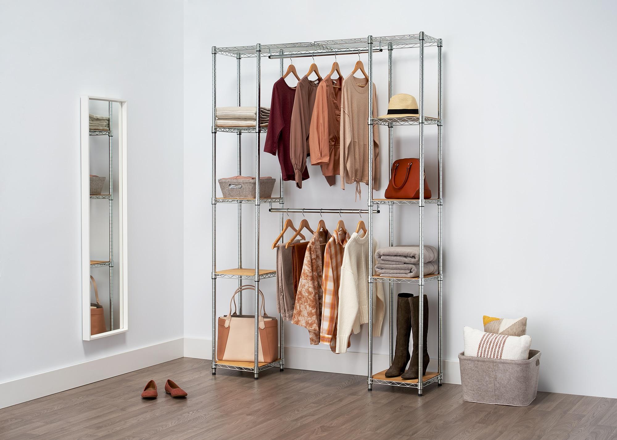 TRINITY Ecostorage® Expandable Closet Organizer - Chrome