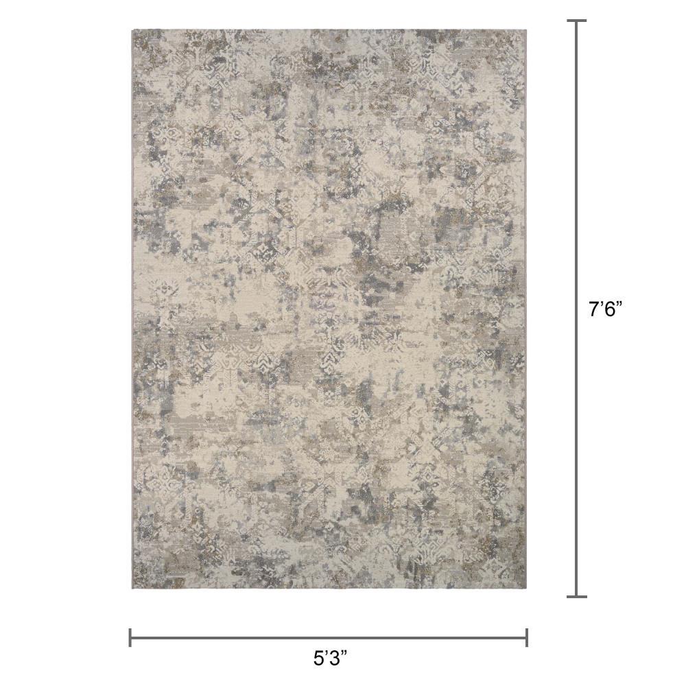 Couristan Easton Antique Lace Area Rug, 5'3" x 7'6", Flax