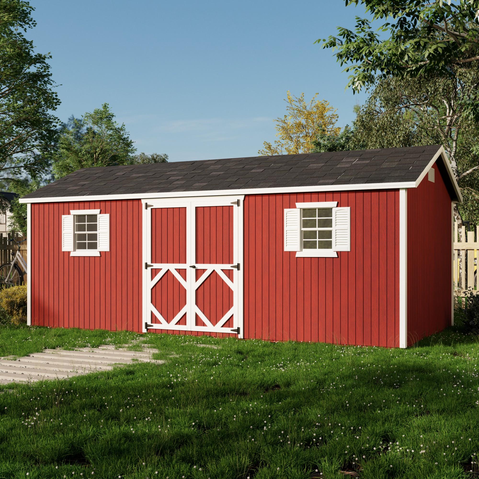 Little Cottage Co. Classic Workshop Outdoor Wood Storage Shed