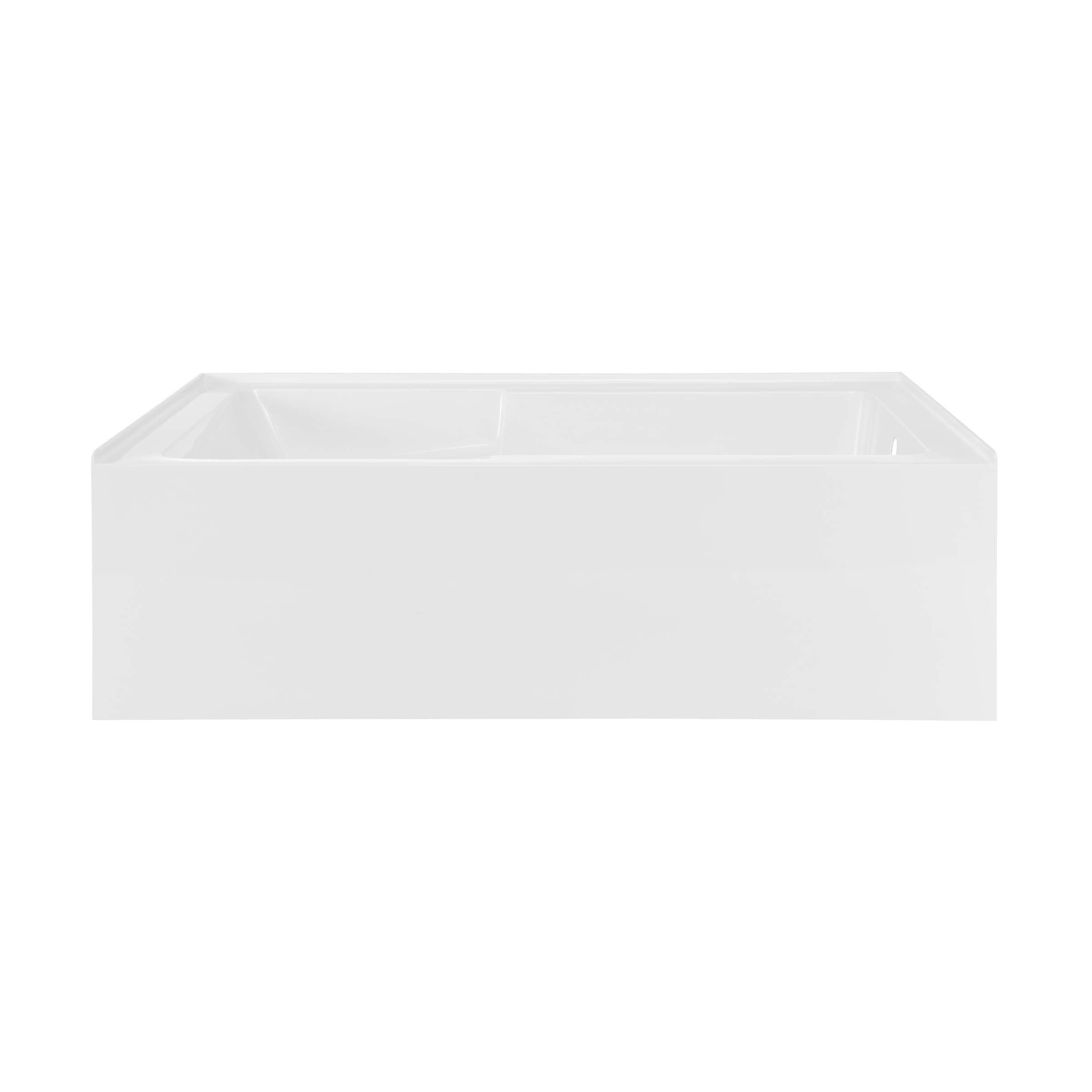 Lausanne 72" x 36" Right-Hand Drain Alcove Bathtub with Apron