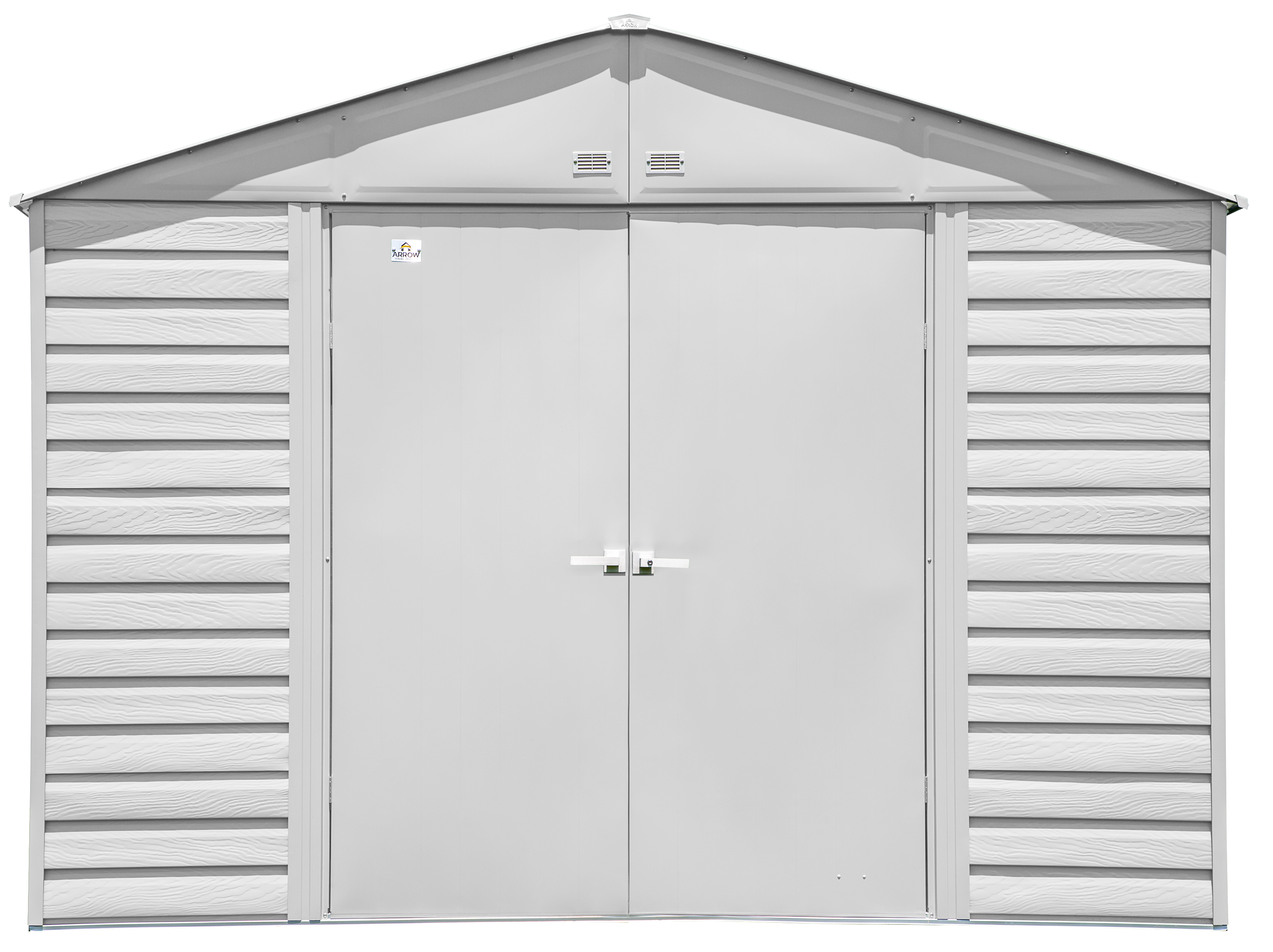 Arrow Select Steel Storage Shed Steel Storage Shed, 10x12, Flute Grey