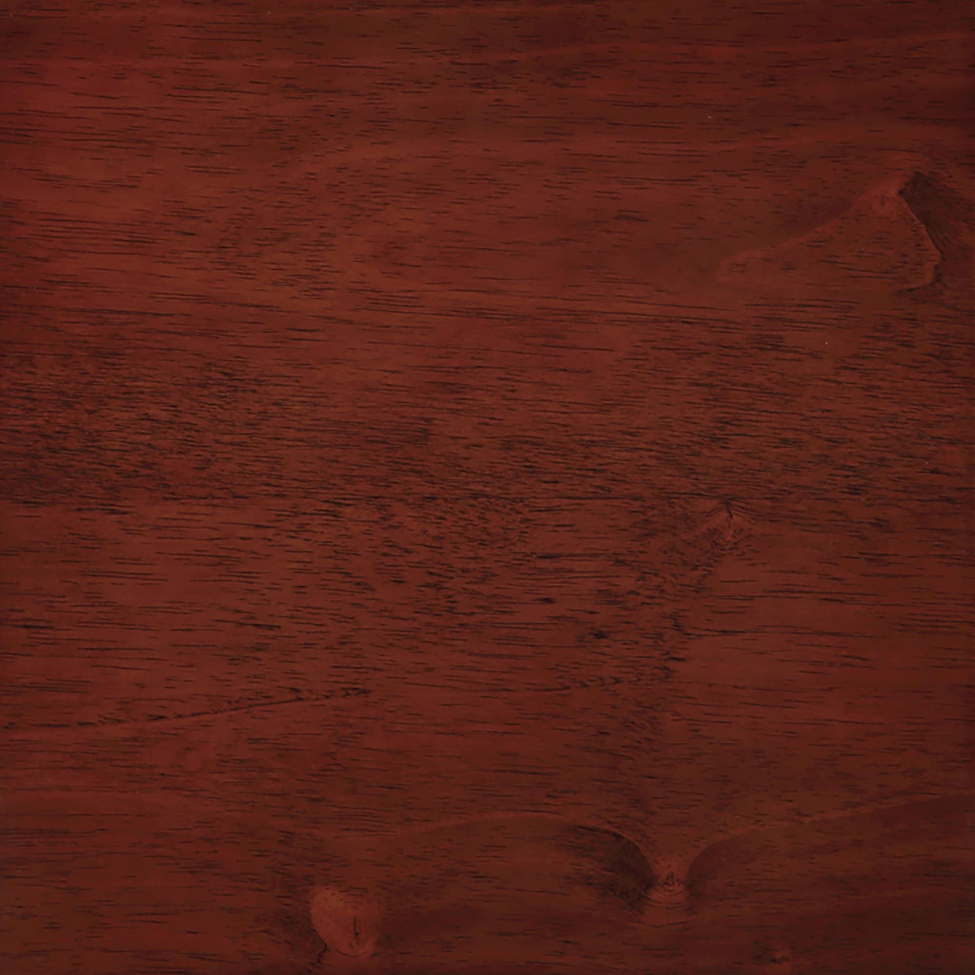 Convenience Concepts American Heritage Round MDF Coffee Table with Shelf, Mahogany