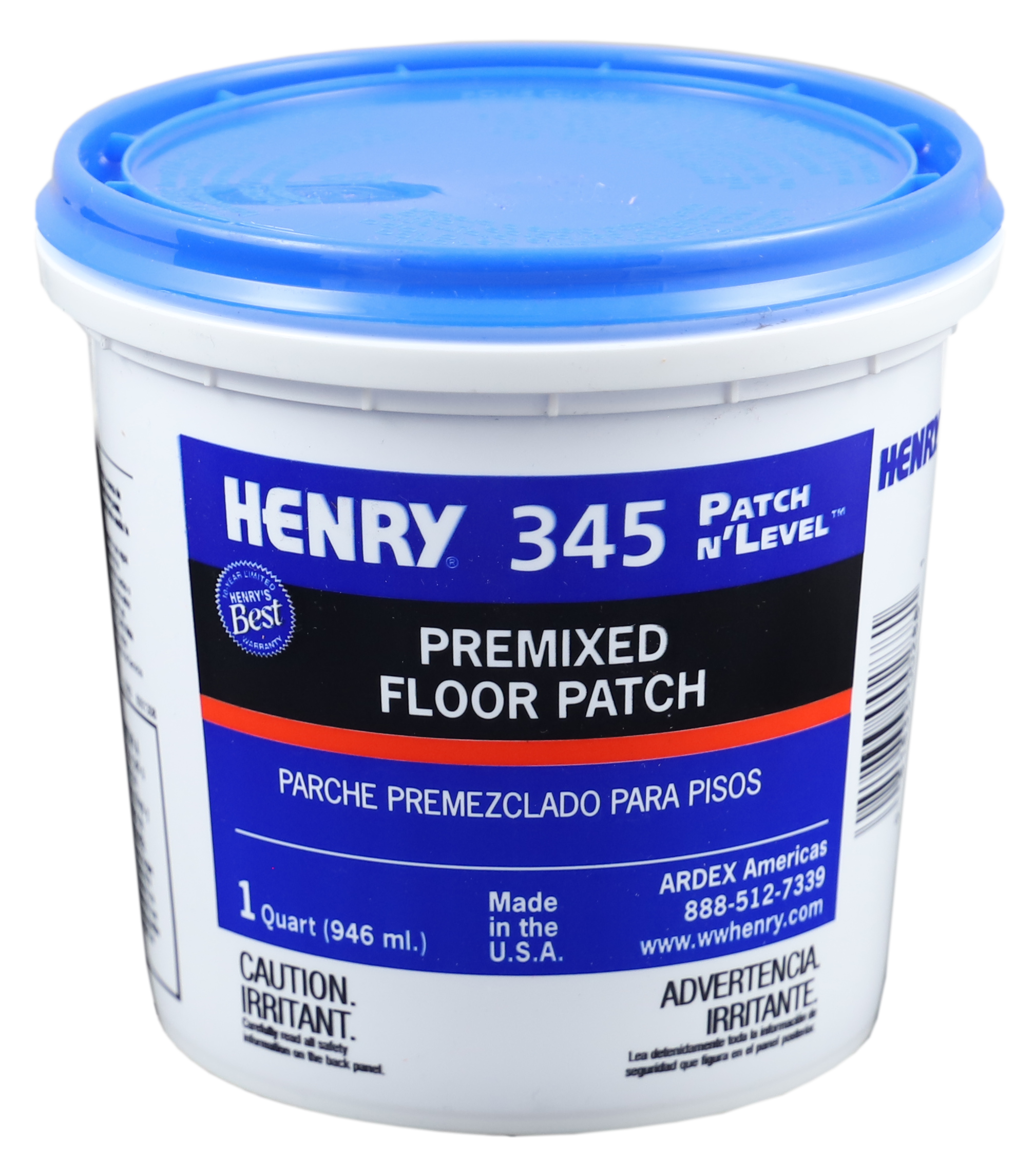 Henry 345 Premixed Patch n'LEVEL Floor Patch & Smoothing Compound, 1 Qt. 12063