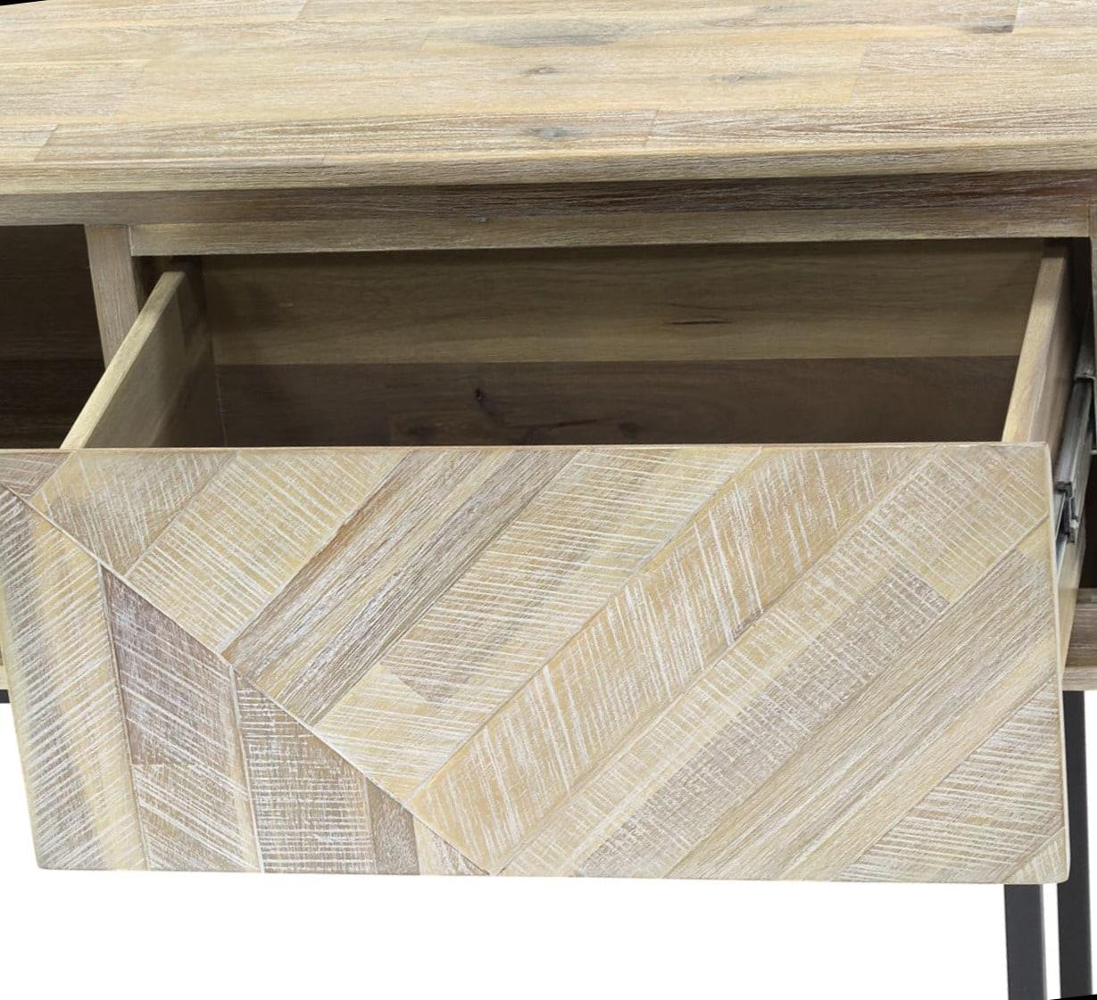 Peridot 1 Drawer Console Table in Natural Acacia Wood
