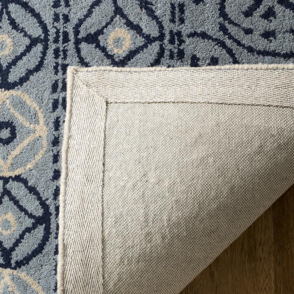 Bella BEL119 Hand Tufted Area Rug - Ivory/Blue - 4'x6' - Safavieh.
