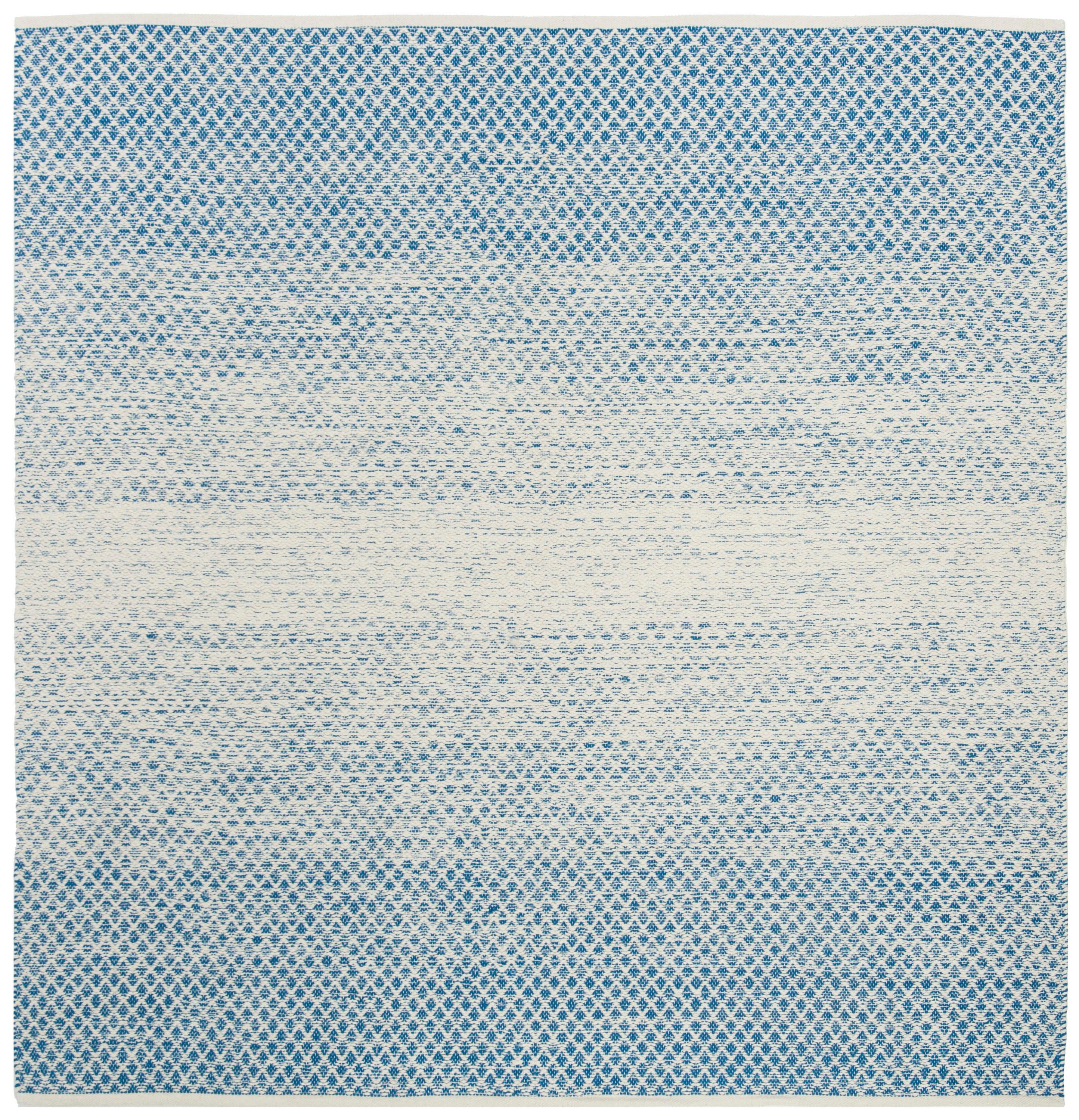 Montauk MTK601 Hand Woven Indoor Area Rug - Blue/Ivory - 6'x6' - Safavieh.