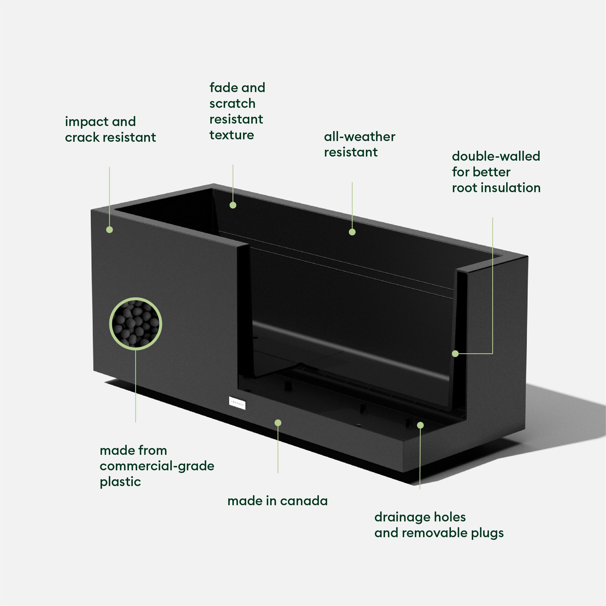 Block Series Long Box Planter