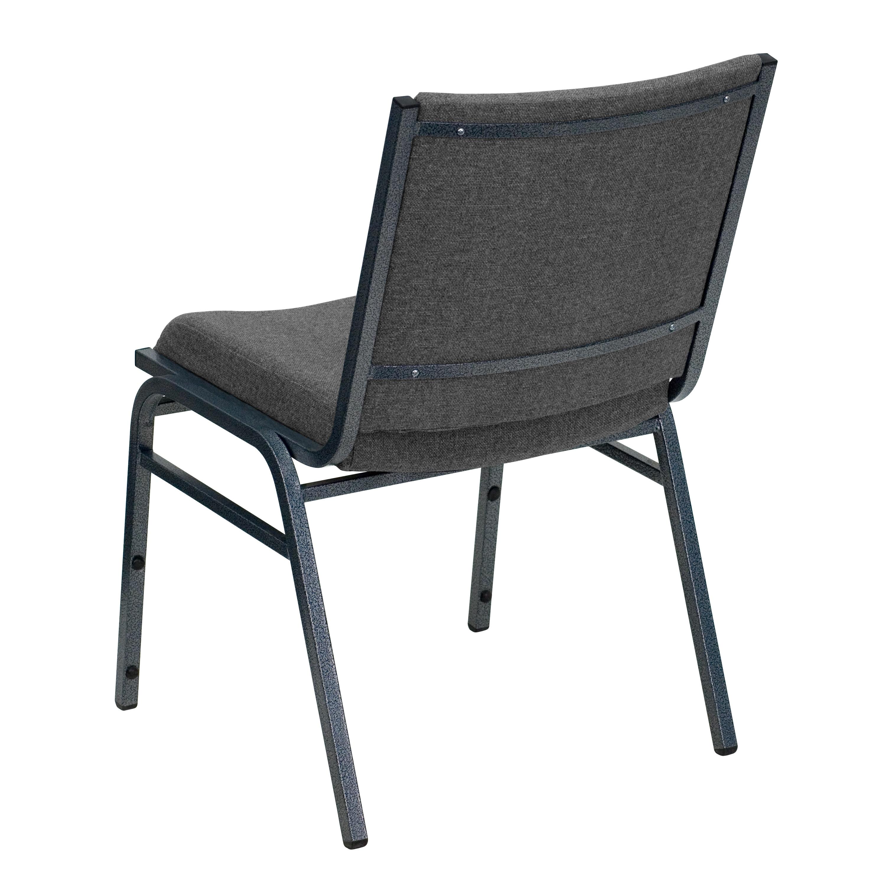 Flash Furniture HERCULES Series Heavy Duty Gray Fabric Stack Chair