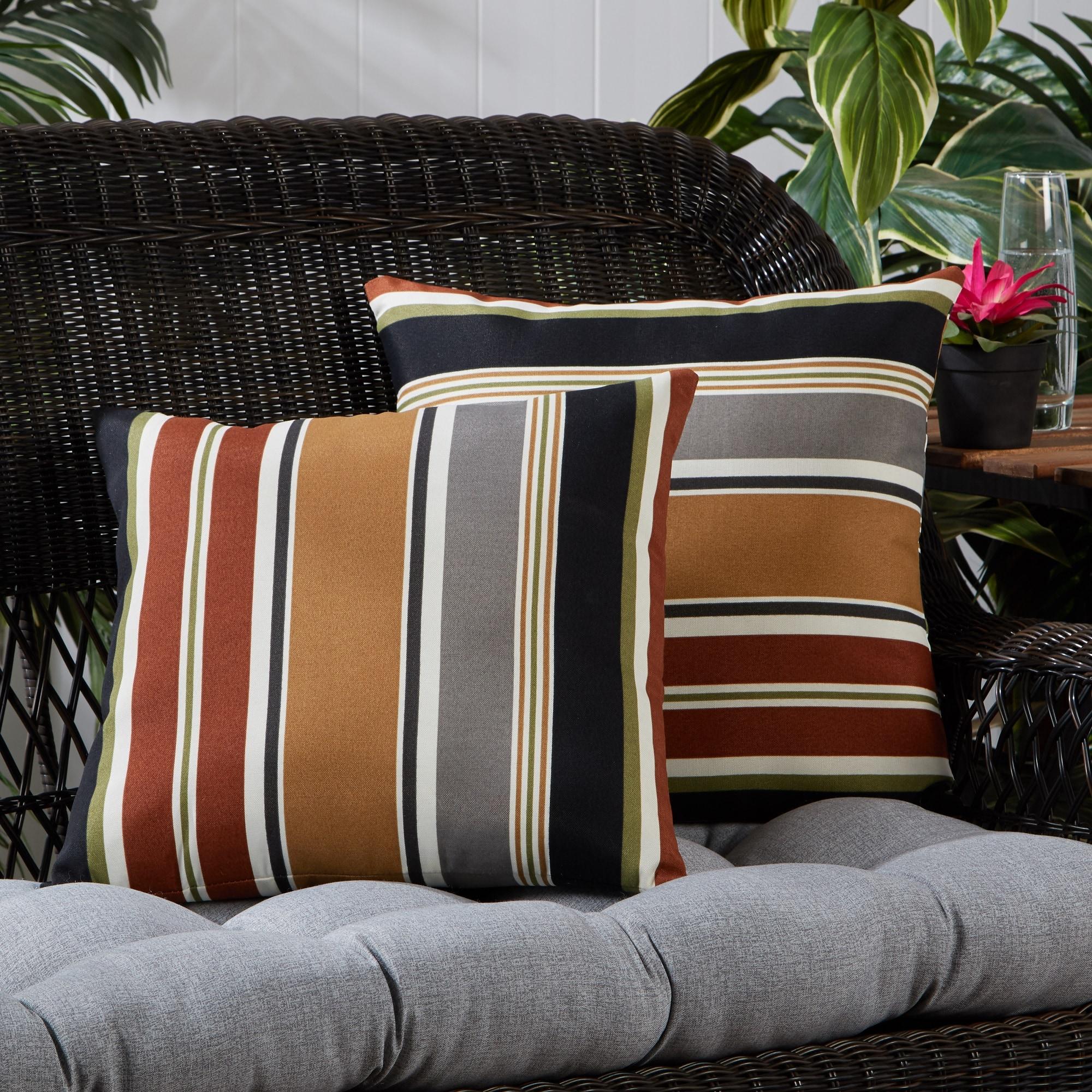 Indoor/Outdoor Reversible Throw Pillow