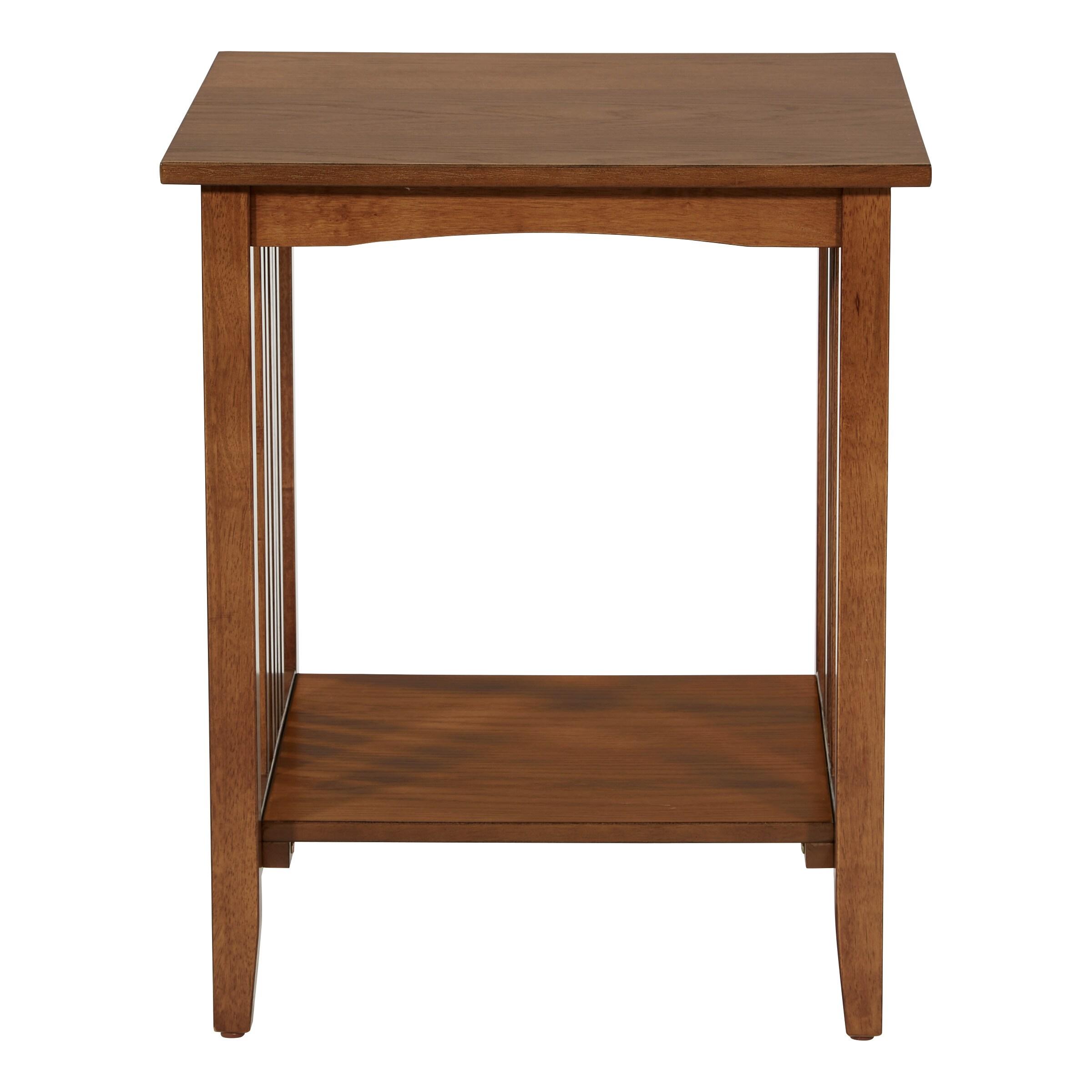 Pemberly Row Side Table in Ash Brown Finish by OSP Home Furnishings