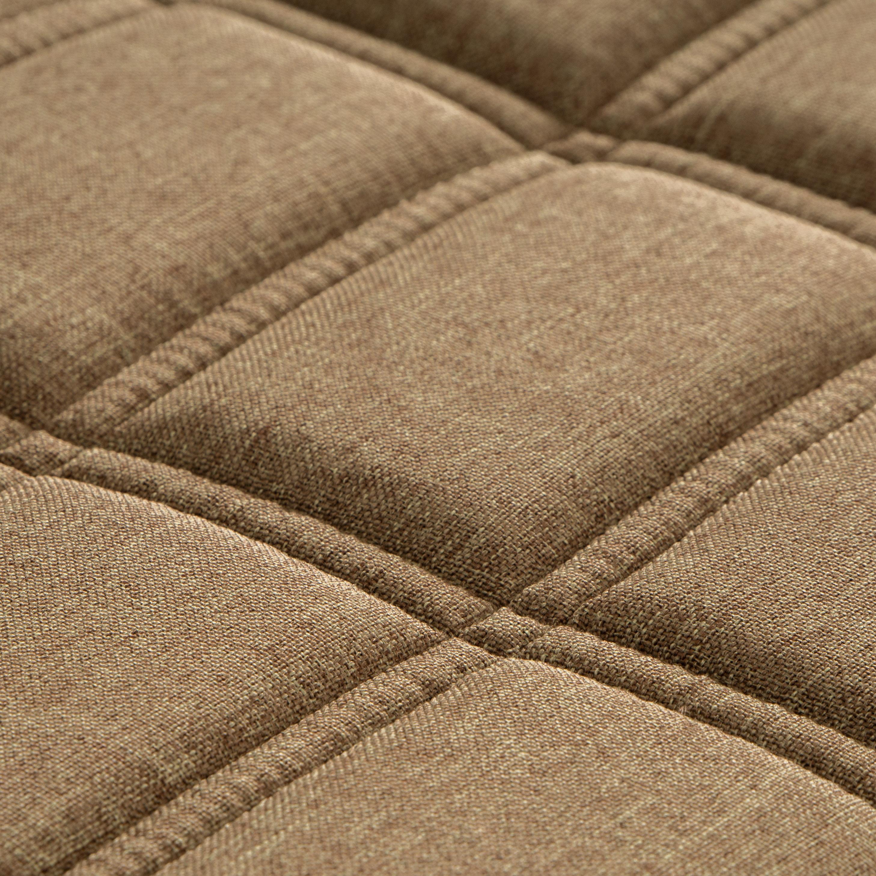 California Fabric Tufted Bench Beige - CorLiving