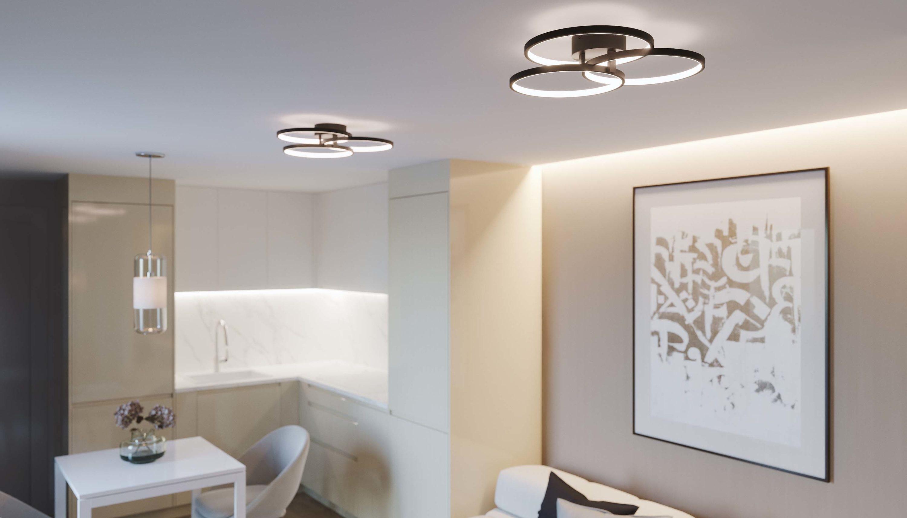 AFX - Orion - 26W 1 LED Flush Mount In Modern Style-3.5 Inches Tall and 15.75