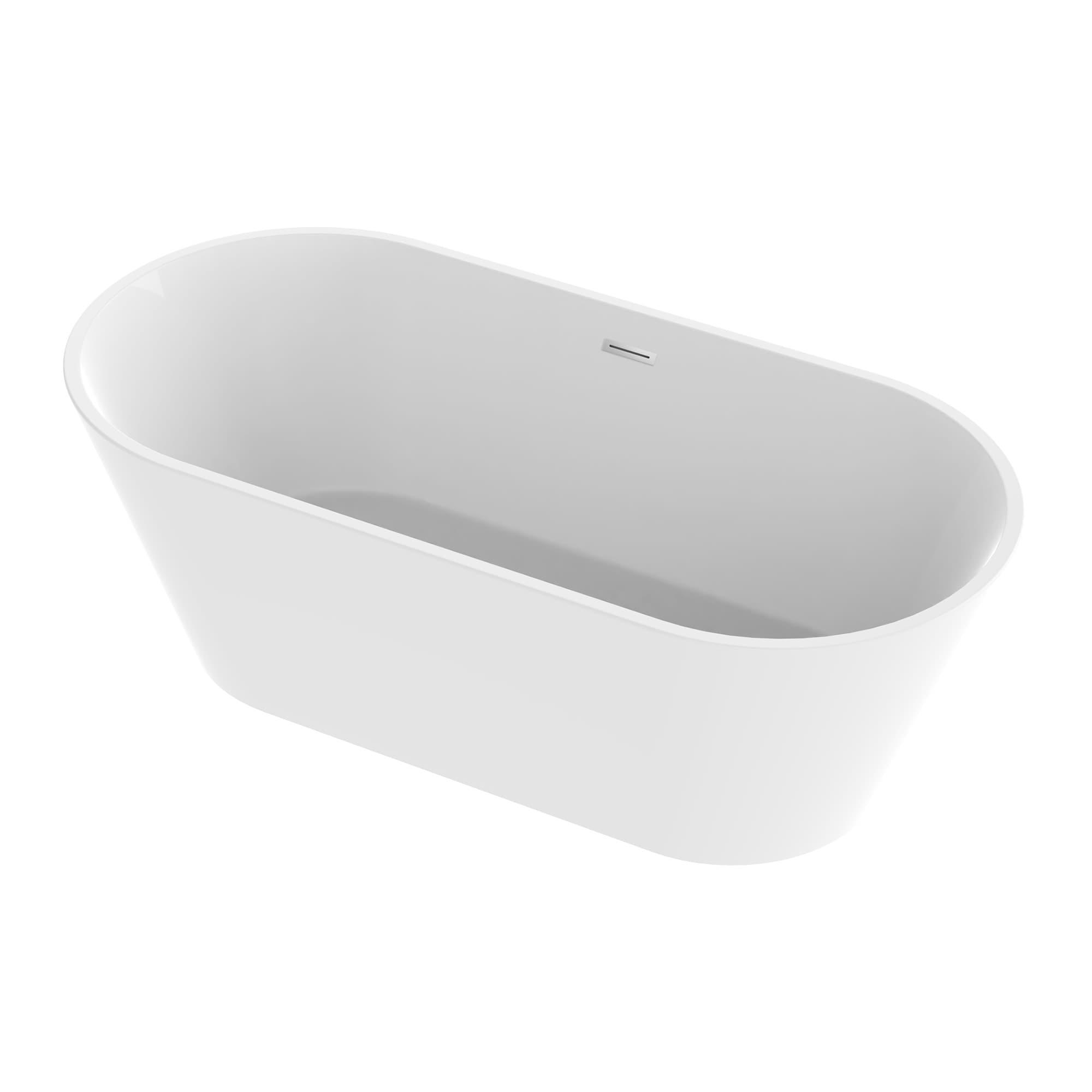 67'' x 32'' Freestanding Soaking Acrylic Bathtub
