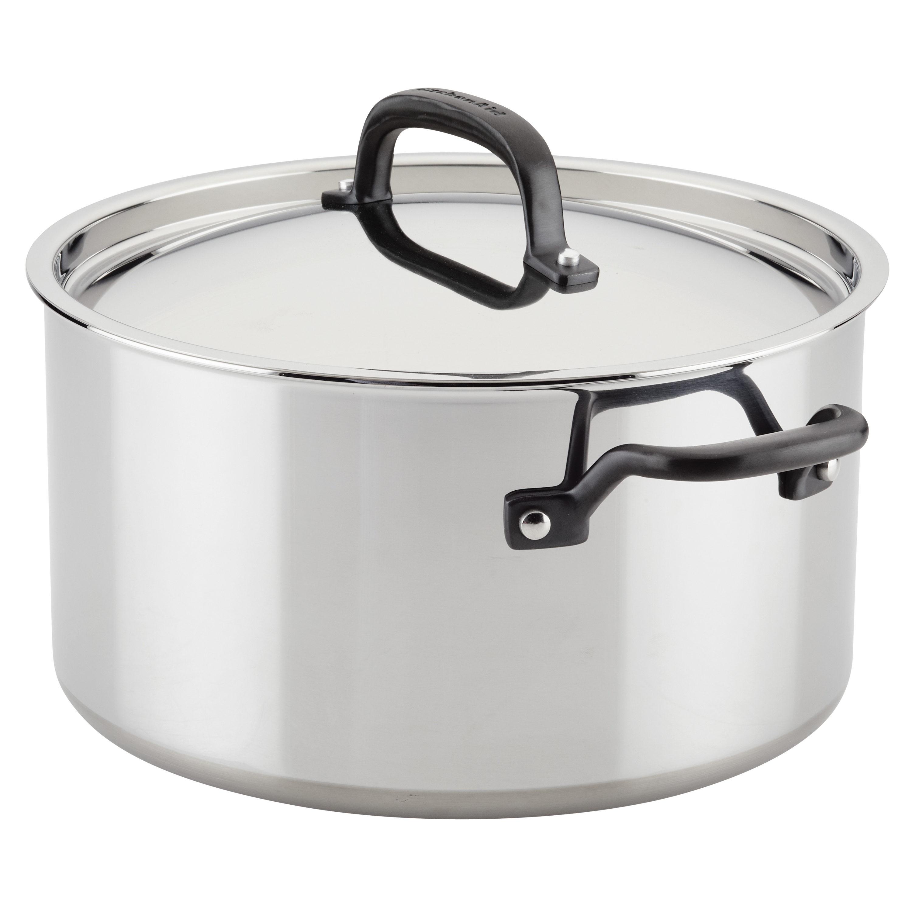 KitchenAid ® 10-Piece 5-Ply Clad Stainless Steel Cookware Set