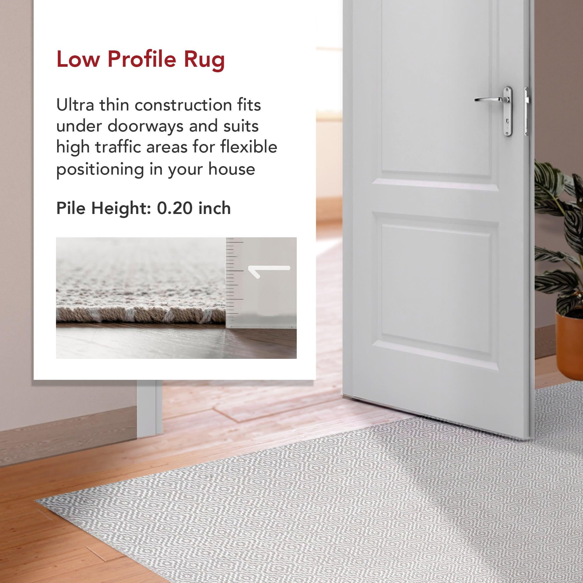 6'x9' Cotton Hand Loomed Lorretta Area Rug Taupe - nuLOOM: Modern Flat Pile Rectangle, Indoor Use, Canvas Backing