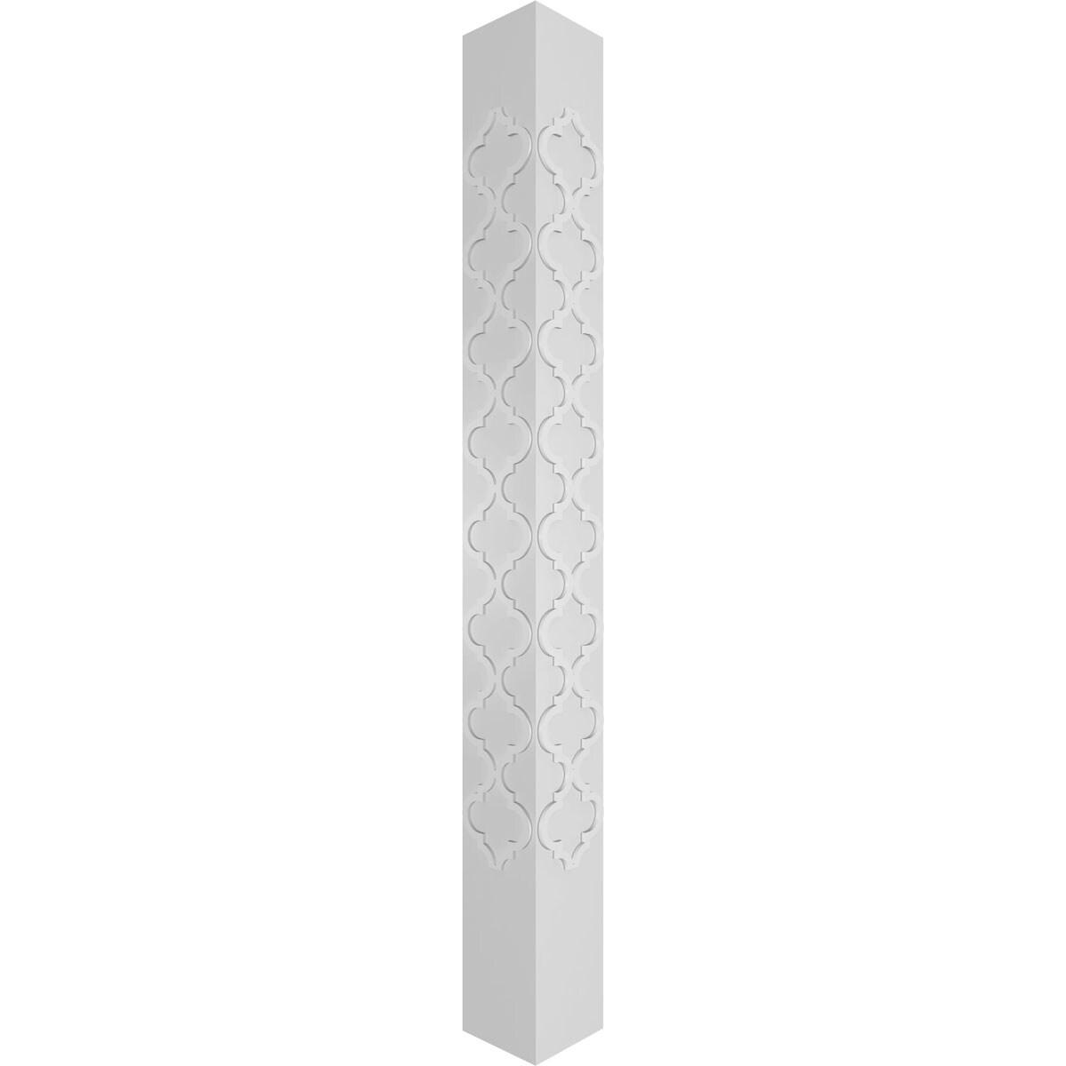 Craftsman Classic Square Non-Tapered Large Marrakesh Fretwork Column w/ Crown Capital & Base