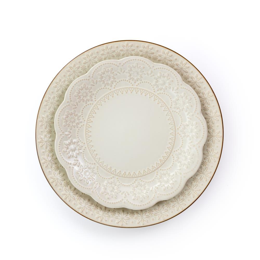 Elama 16 Piece Stoneware Dinnerware Set - Service for 4
