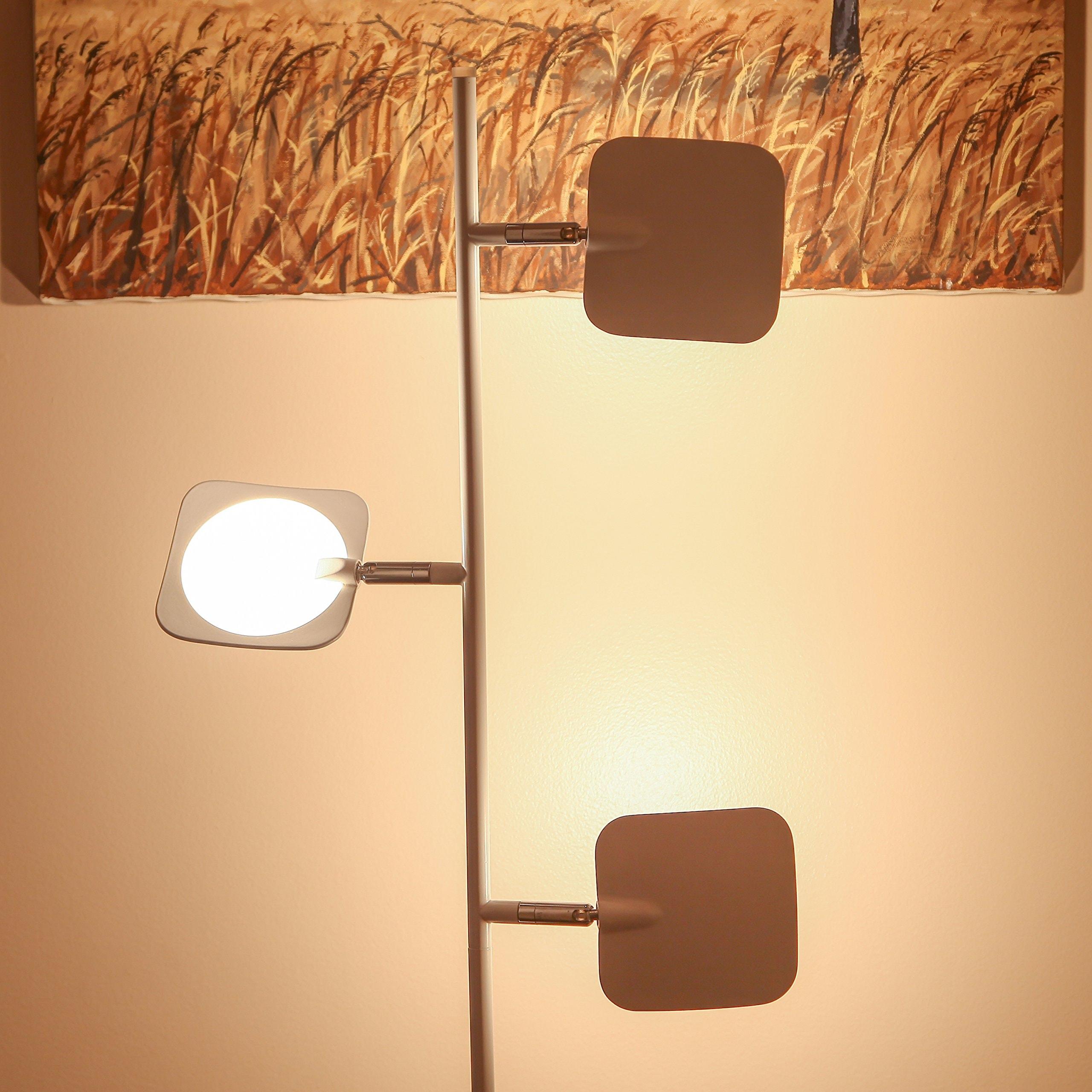 Brightech Tree Modern Dimmable (Includes LED Light Bulb) Tree Floor Lamp Matte White