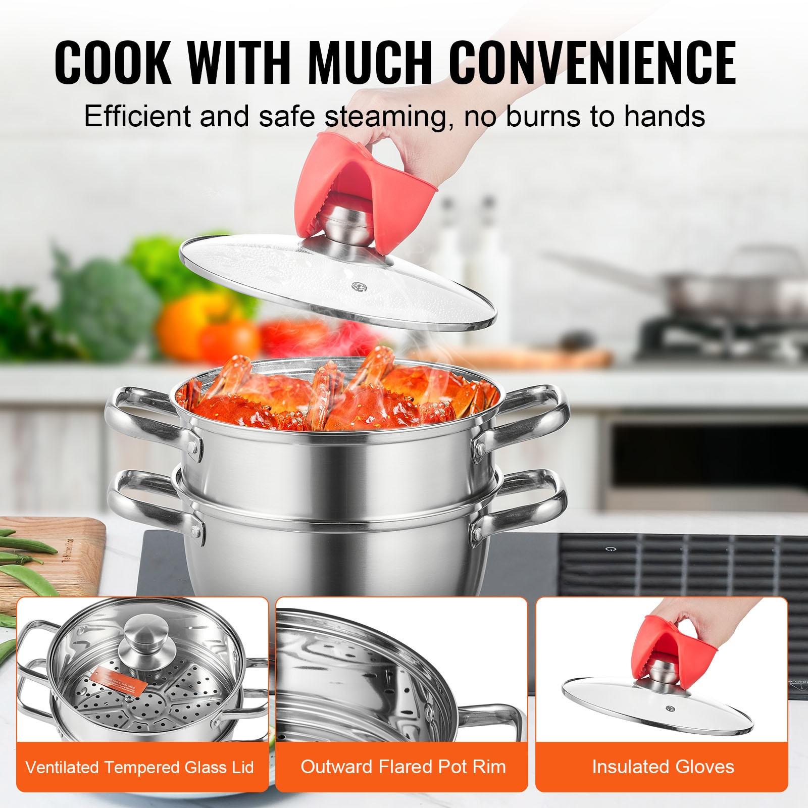 VEVOR Stainless Stee Steamer Pot & Reviews | Wayfair