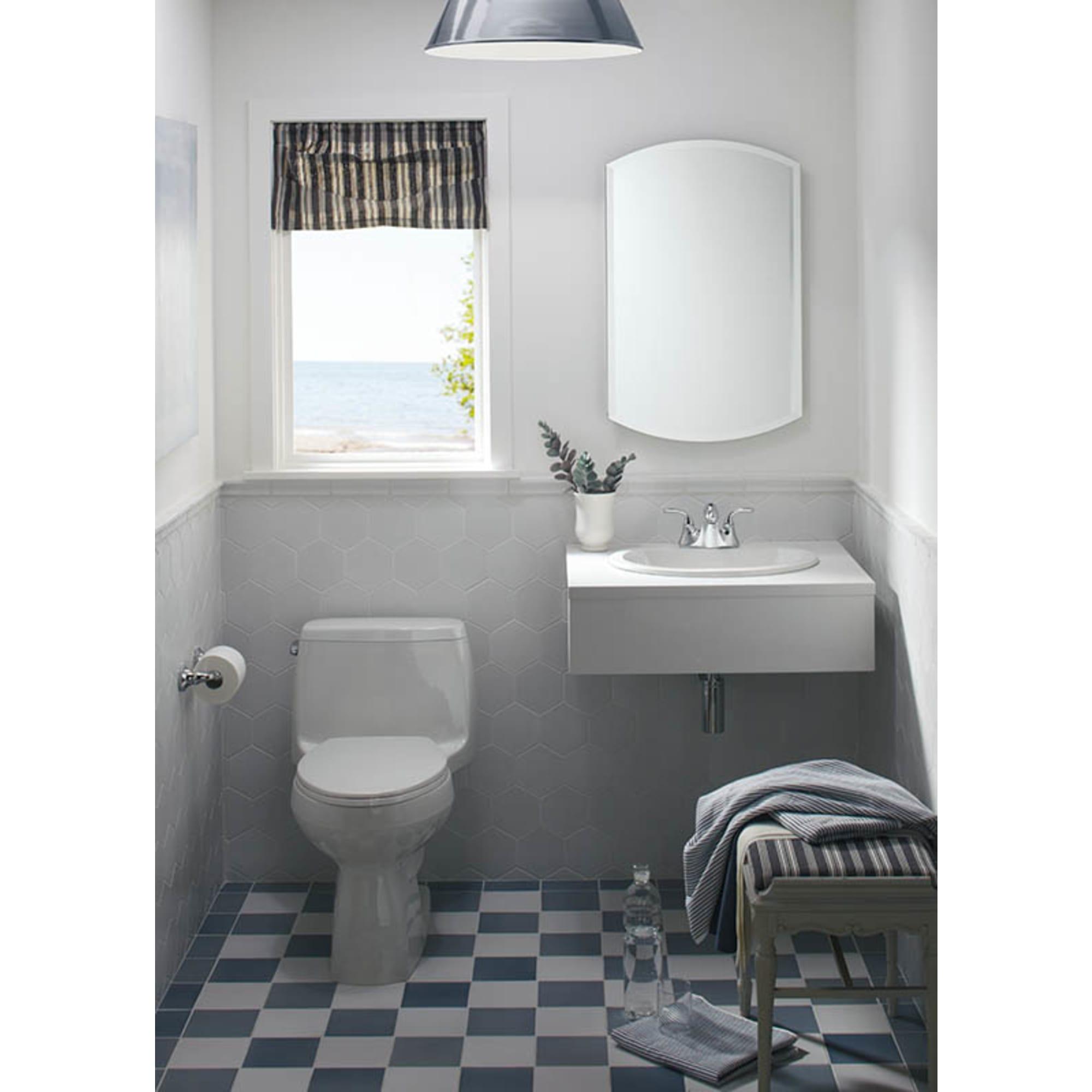 Bryant Ceramic Oval Drop-In Bathroom Sink with Overflow