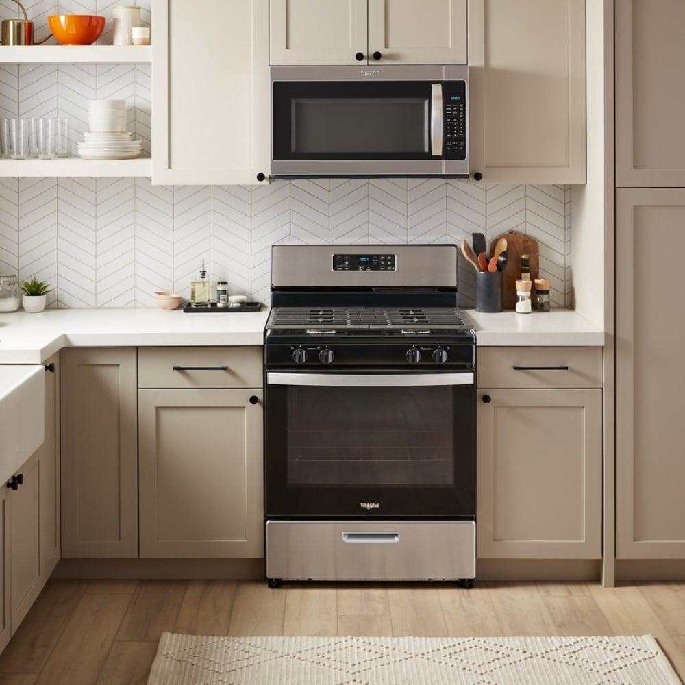 WHIRLPOOL WFG320M0MS 30" FREE STANDING GAS RANGE Stainless Steel